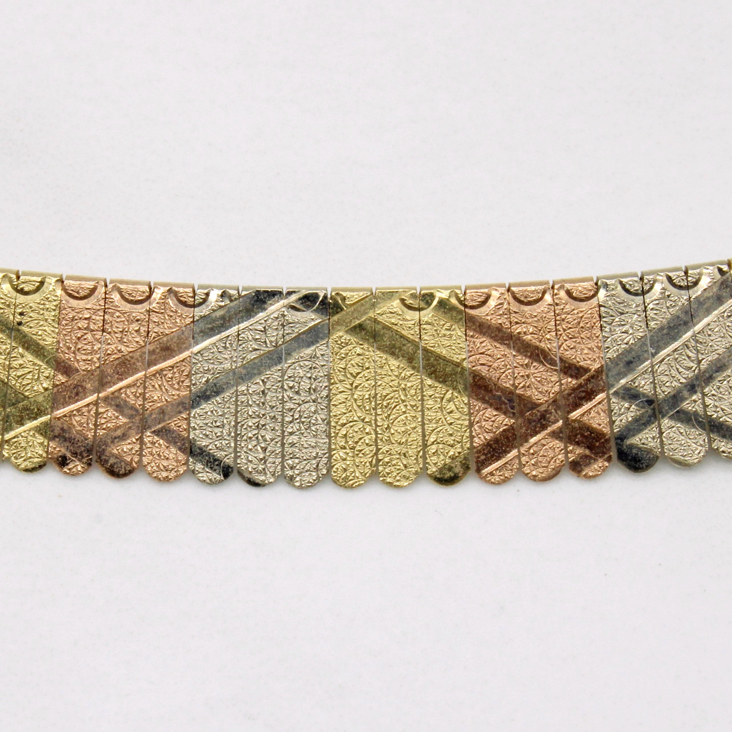 14k Tri Tone Gold Necklace | 17" |