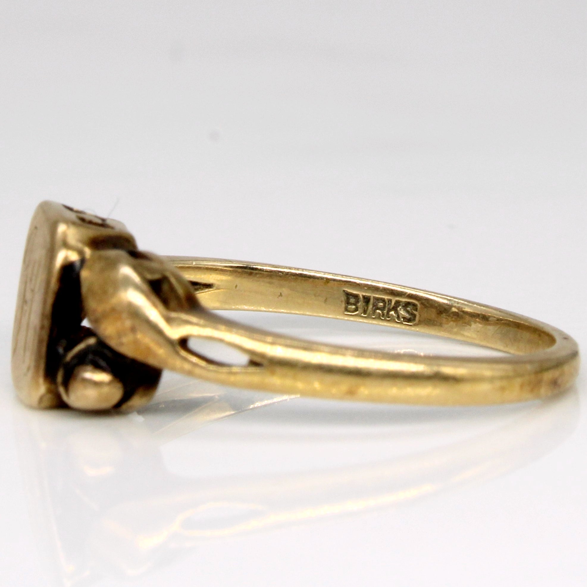 10k Yellow Gold 'H' Initial Ring | SZ 5.75 |