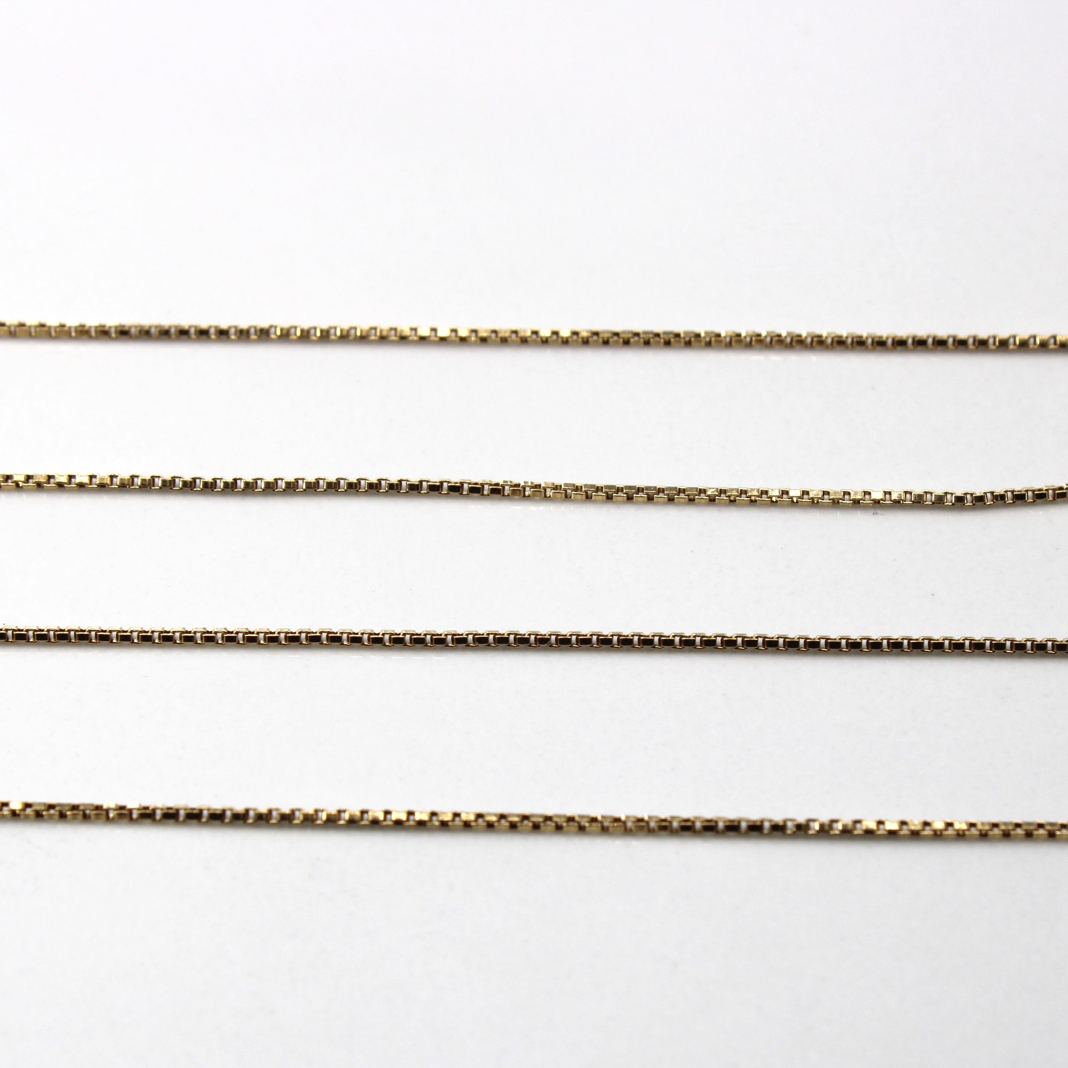 10k Yellow Gold Pendant Necklace | 32"|