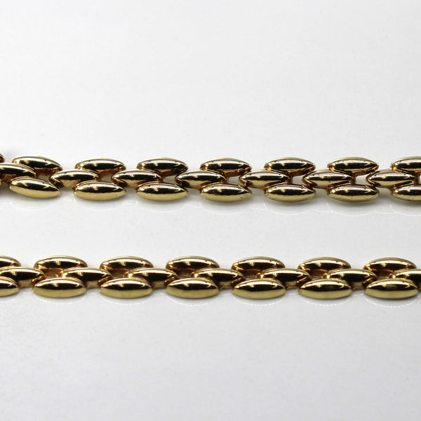 14k Yellow Gold Panther Chain | 14.5