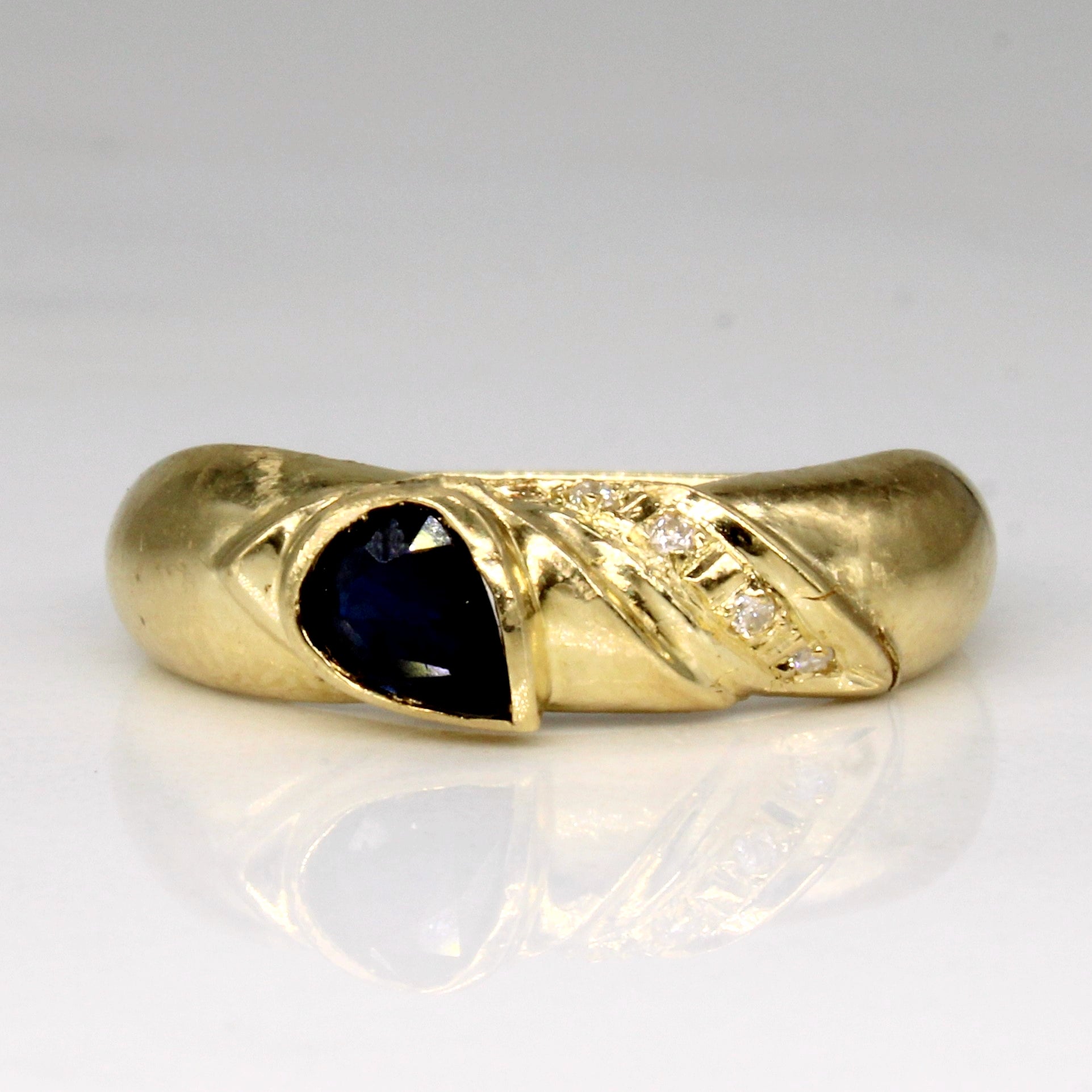 Sapphire & Diamond Ring | 0.35ct, 0.02ctw | SZ 4.75 |