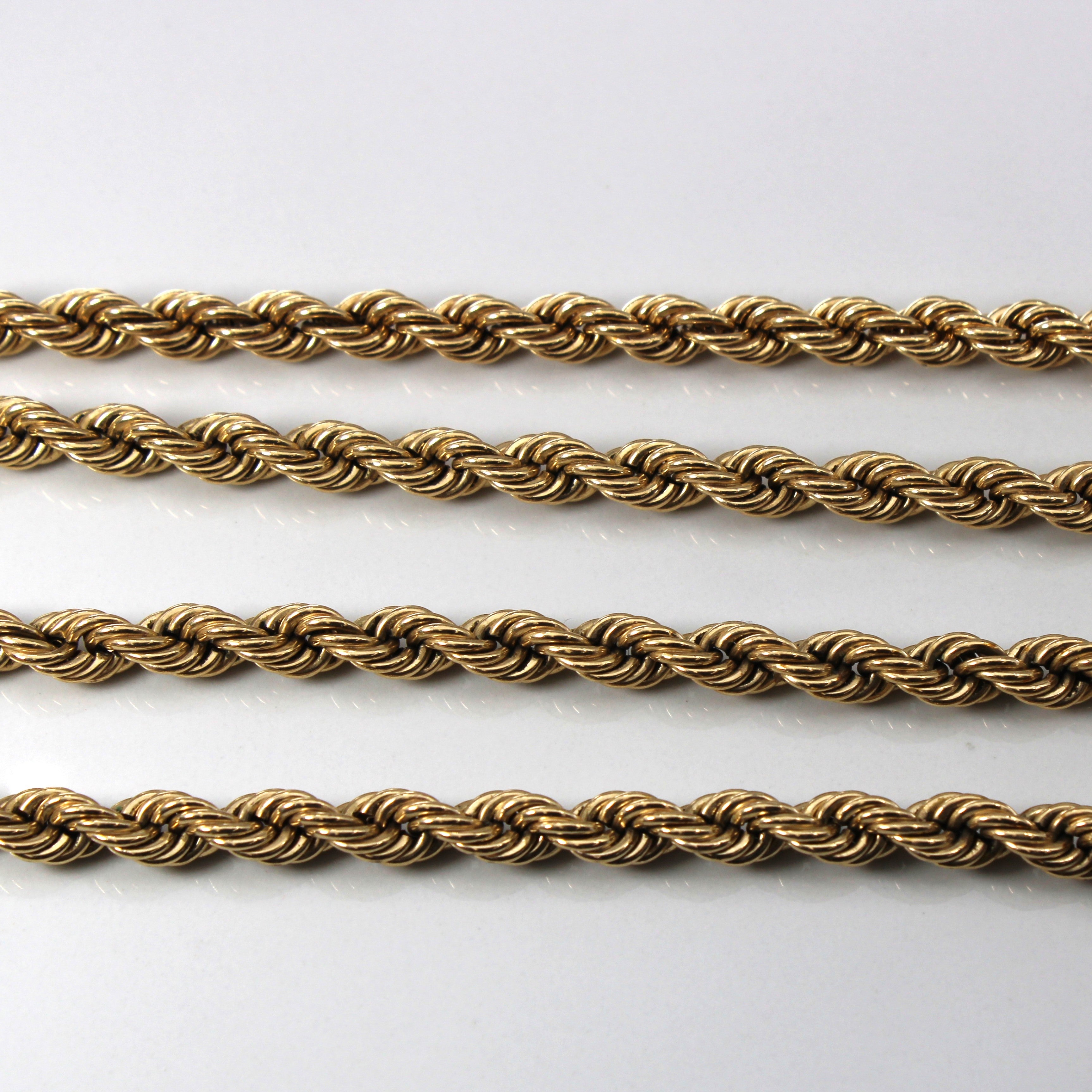 10k Yellow Gold Rope Chain | 24"|