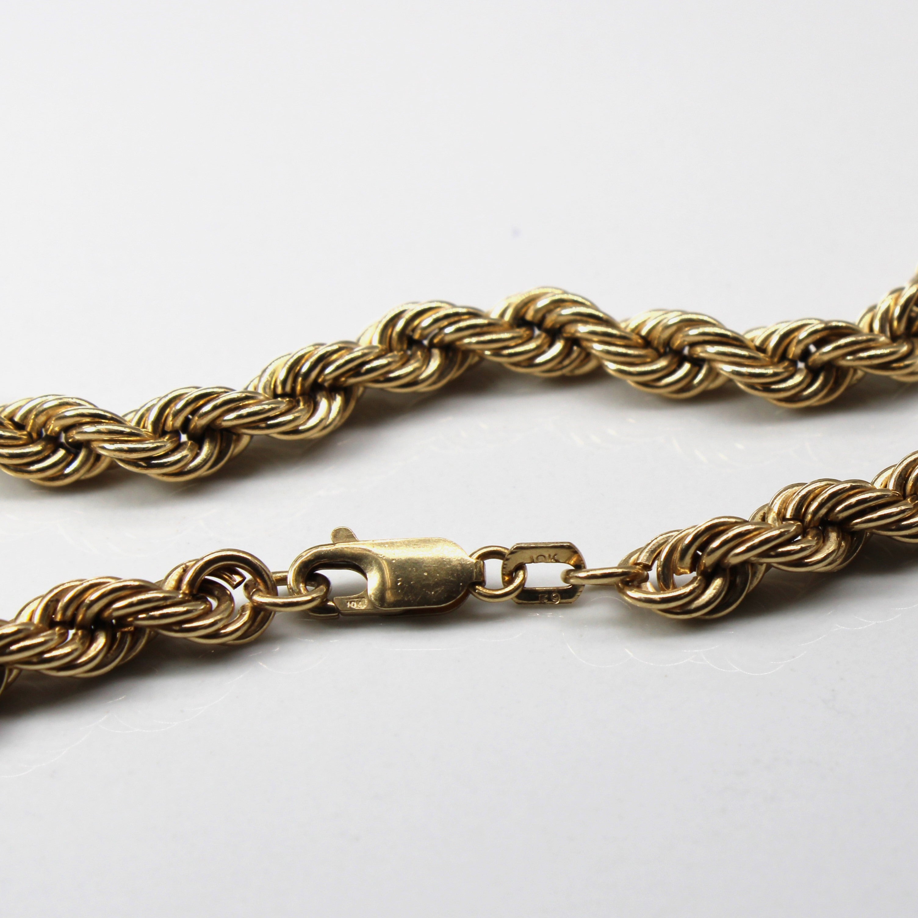 10k Yellow Gold Rope Chain | 24"|