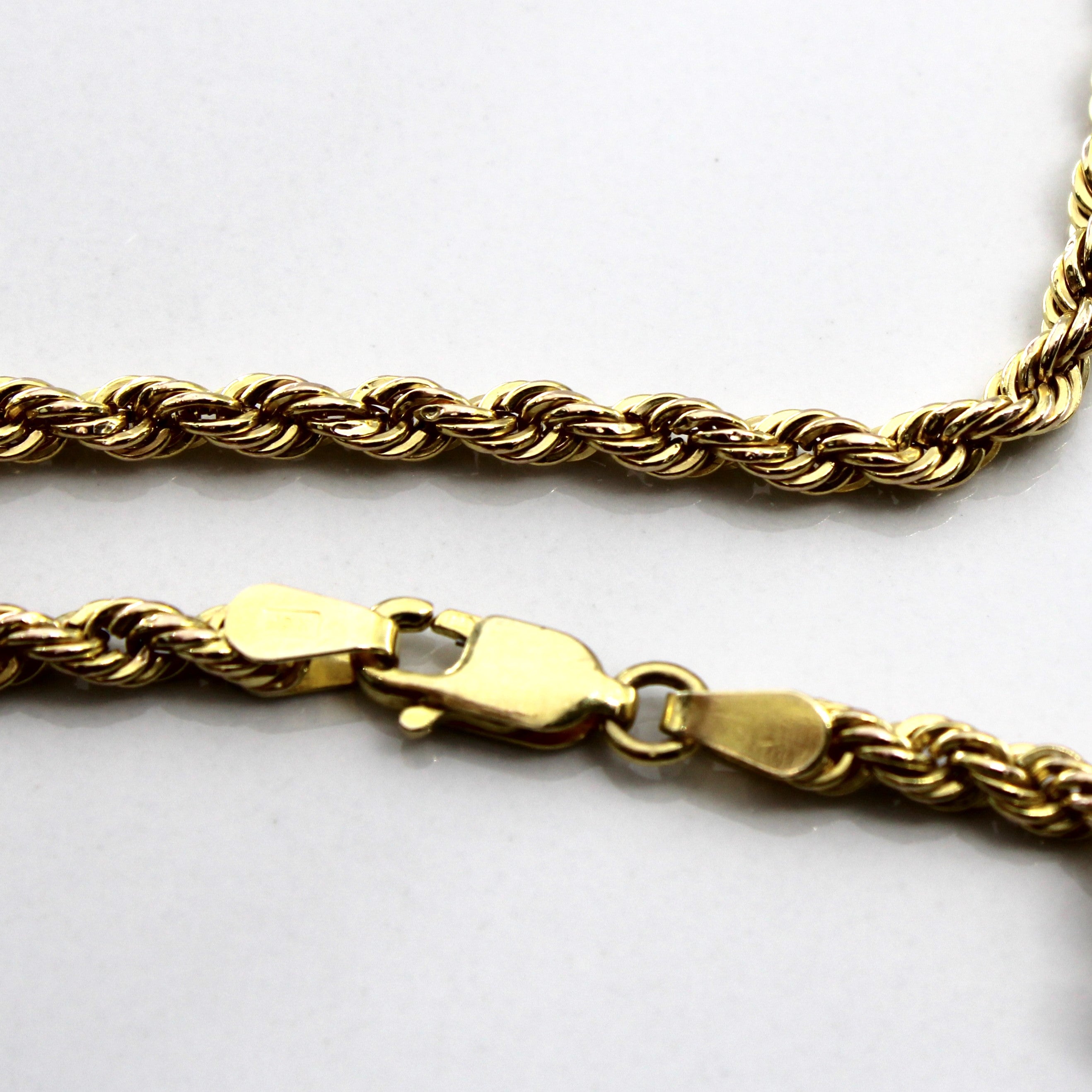 10k Yellow Gold Rope Chain | 23"|