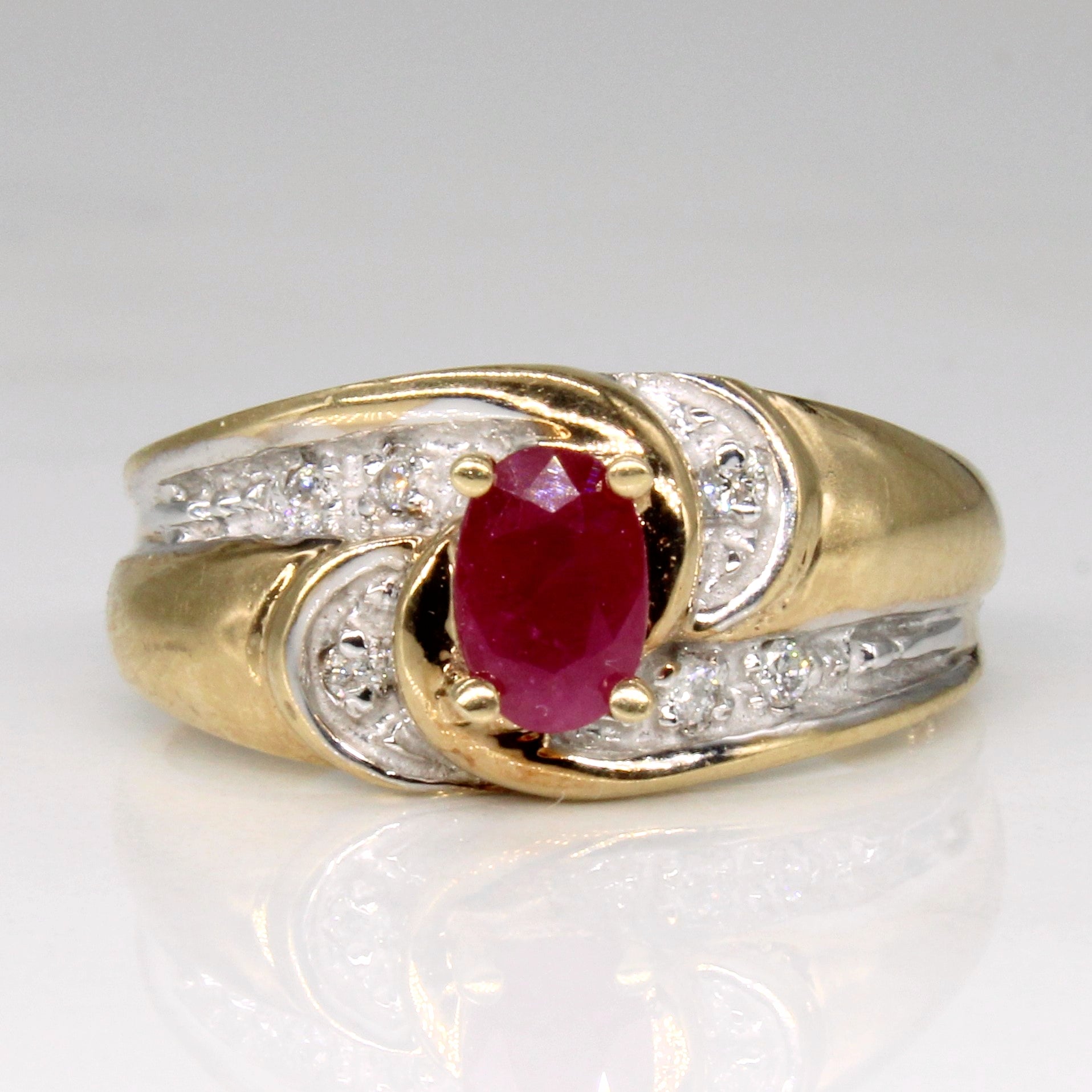 Ruby & Diamond Ring | 0.54ct, 0.03ctw | SZ 6.5 |