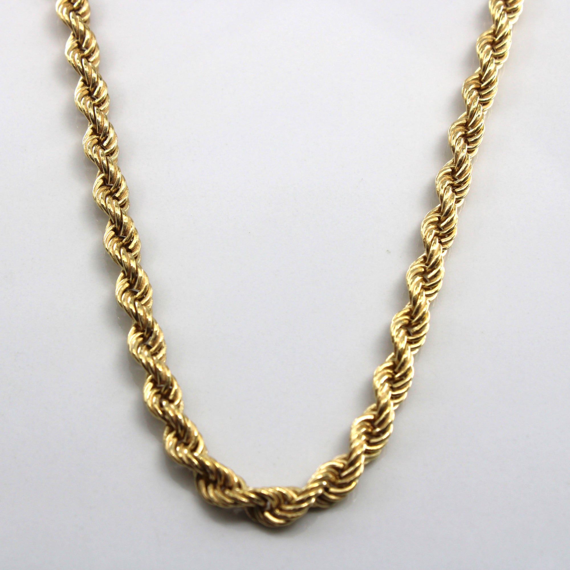9k Yellow Gold Rope Chain | 24