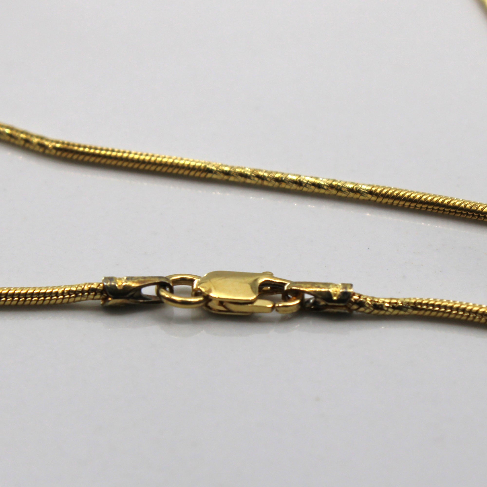 18k Yellow Gold Snake Chain | 18