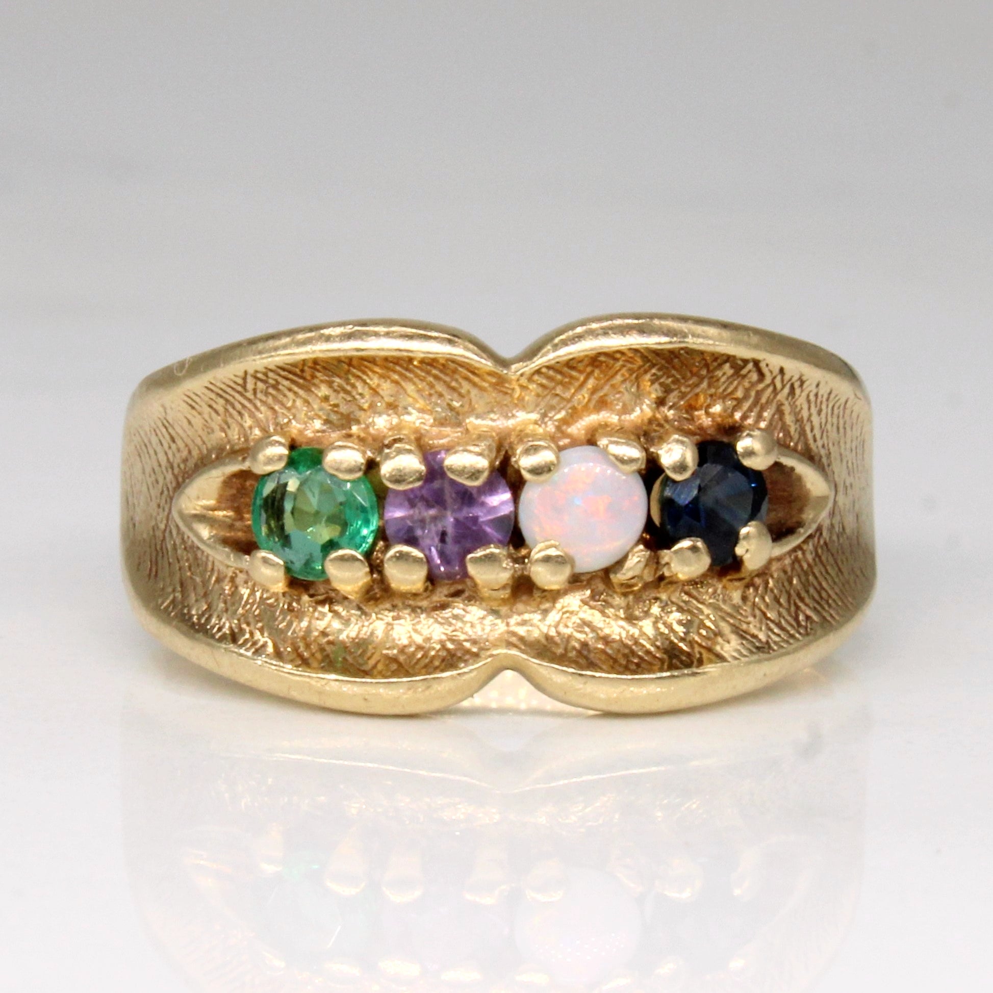 Bague multi-pierres à quatre pierres | 0,31 ct | Taille 5 |