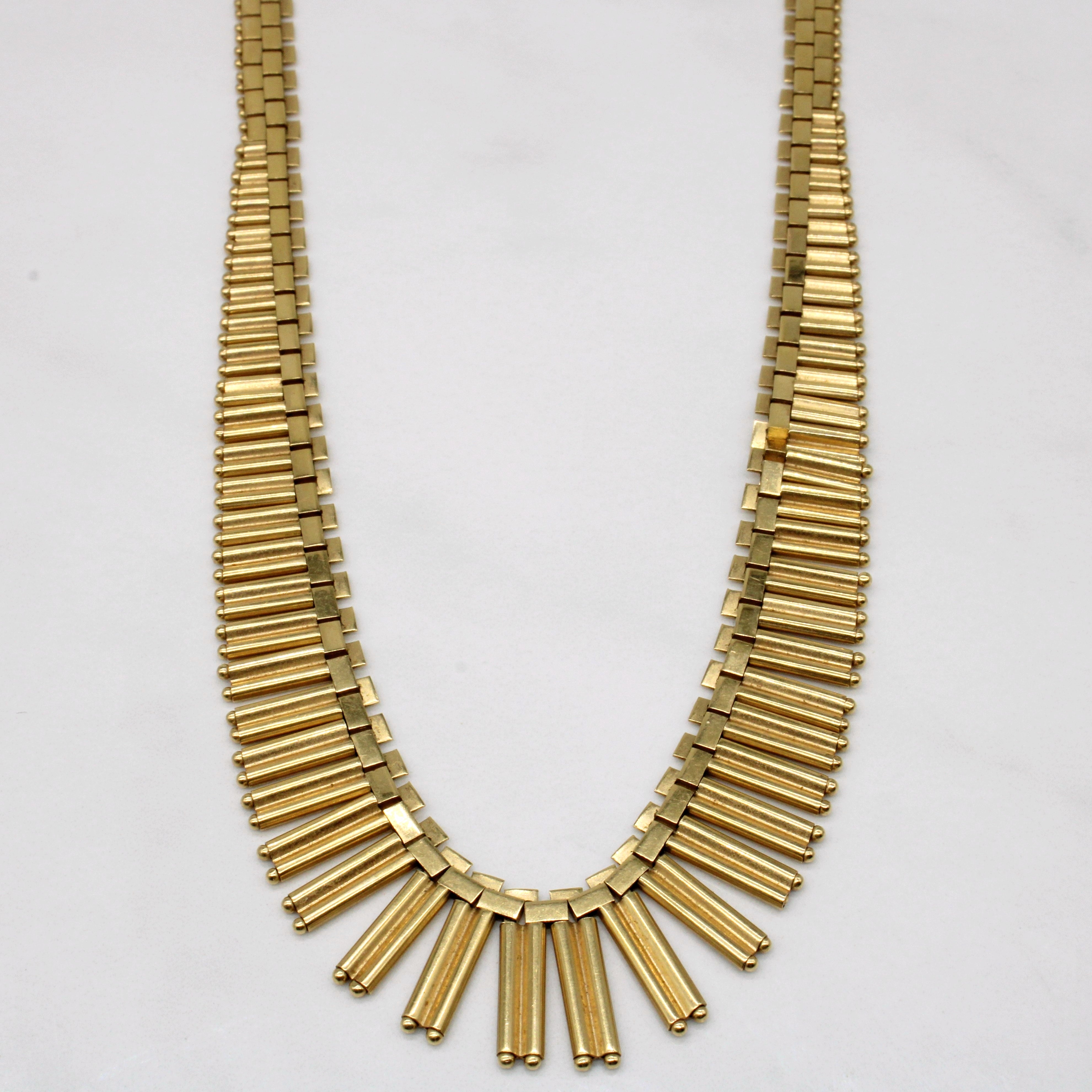 18k Yellow Gold Necklace | 17" |