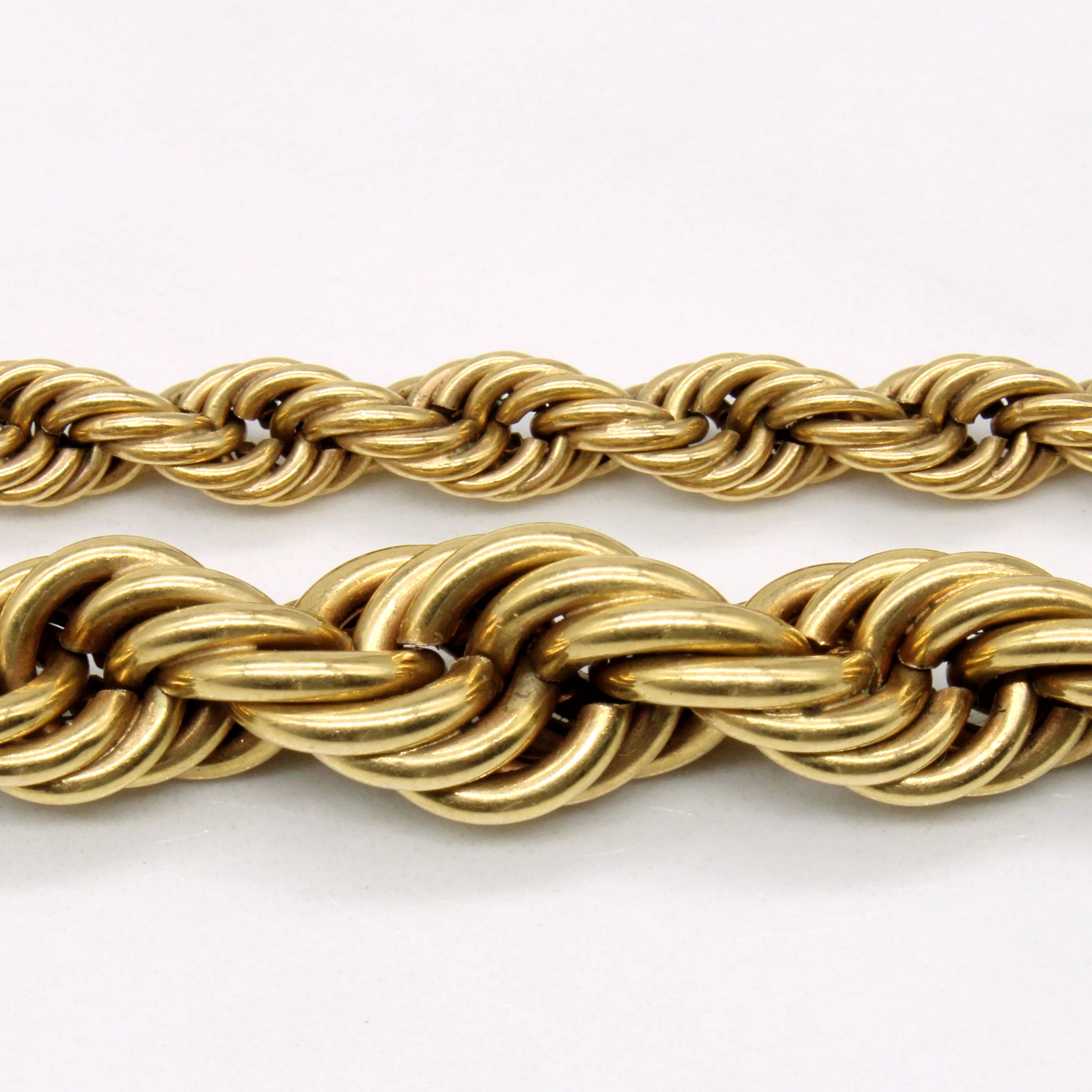 18k Yellow Gold Rope Chain | 17" |