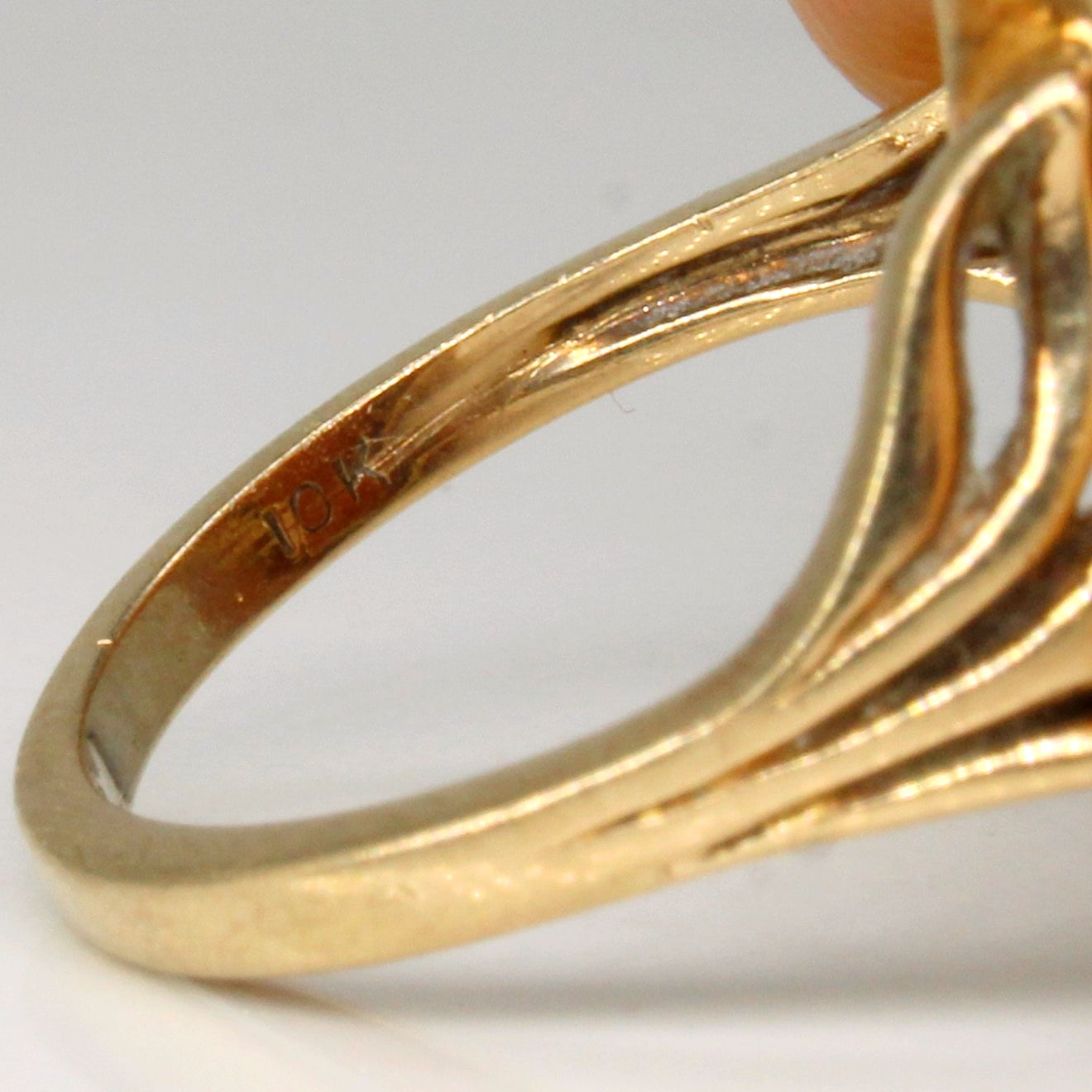 Bague camée coquillage | 4,00 ct | Taille 6,25 |