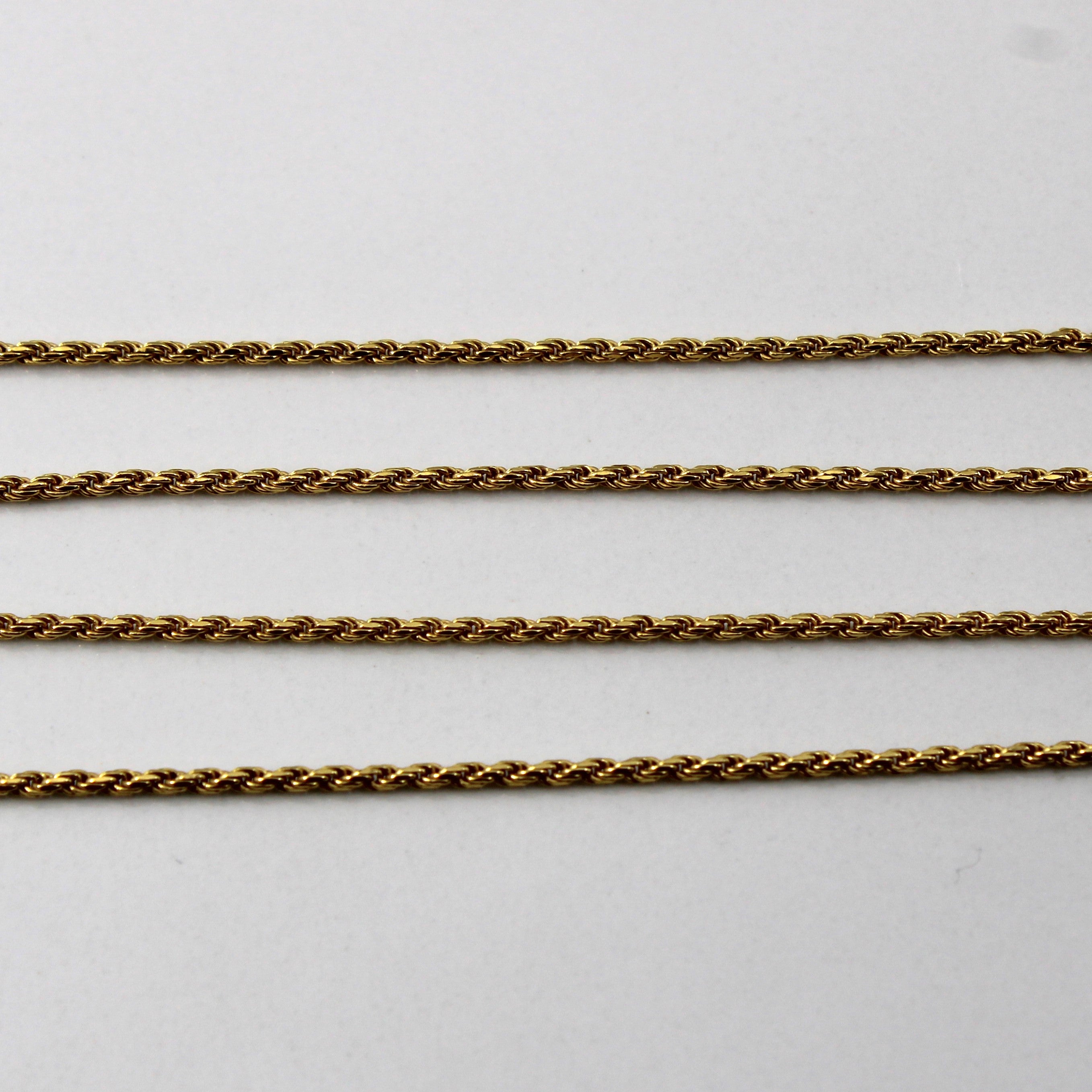 18k Yellow Gold Rope Chain | 20"|
