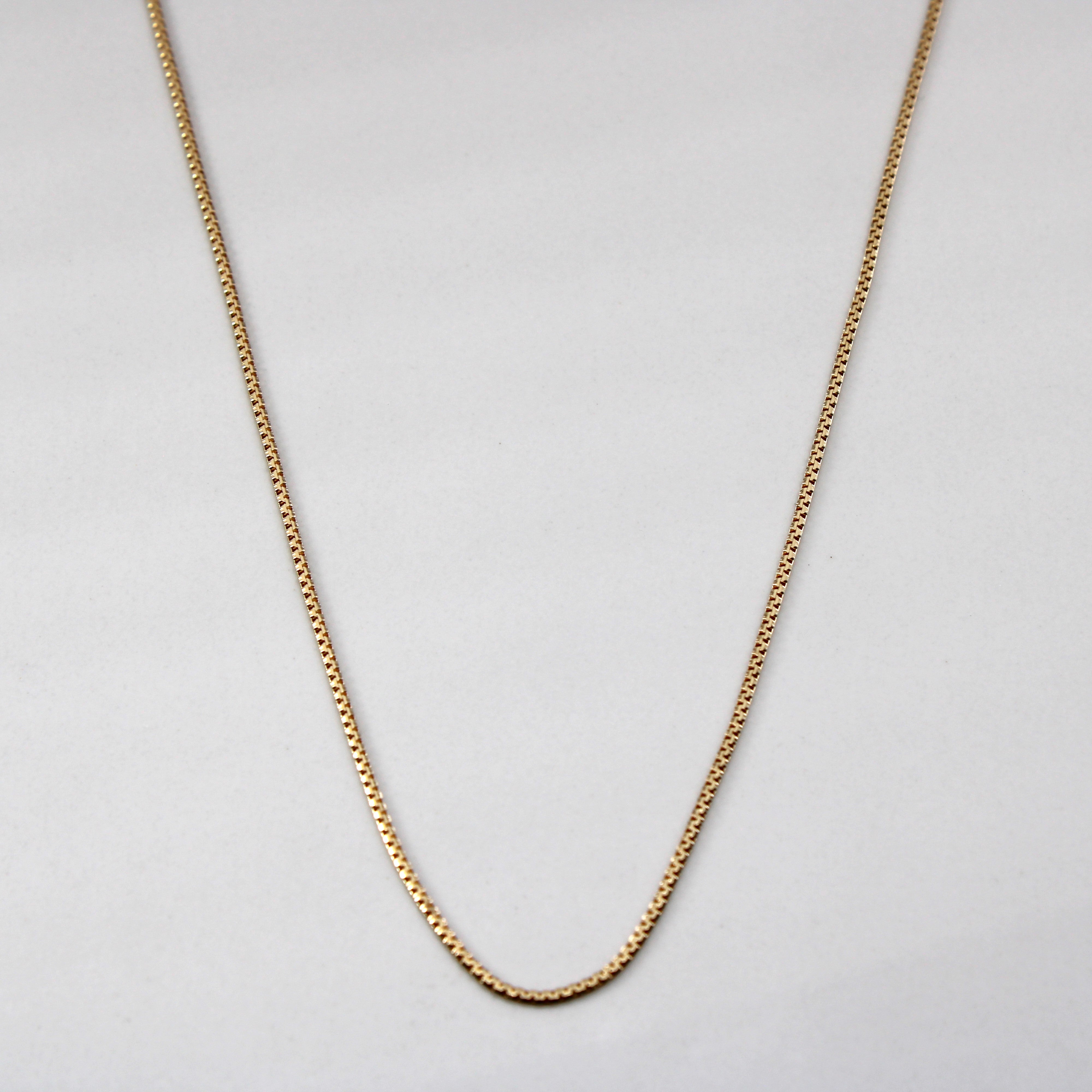 Chaîne serpentine en or jaune 10 carats | 61 cm |