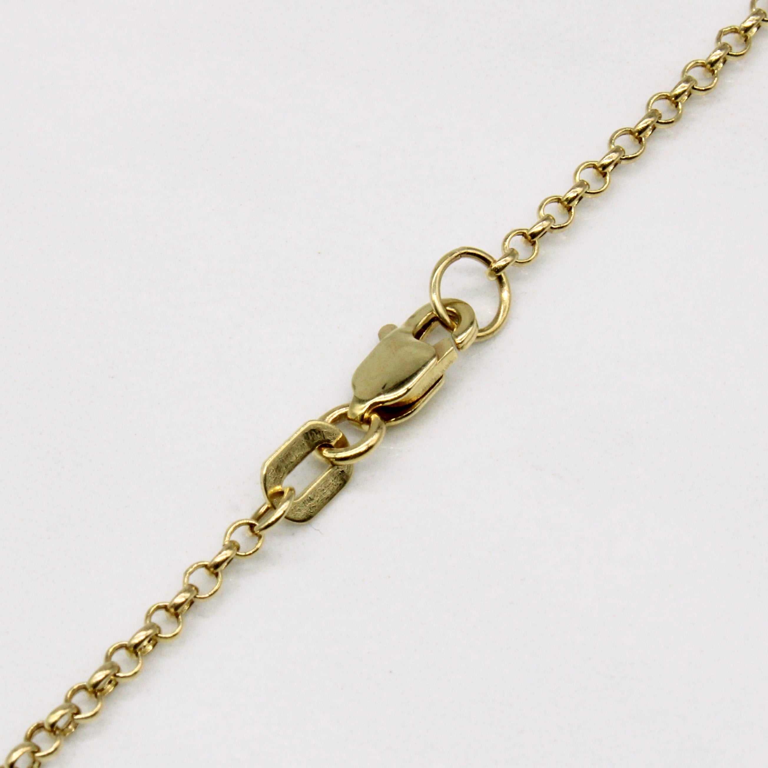 Collier pendentif cœur en or tricolore 14 carats | 43 cm |