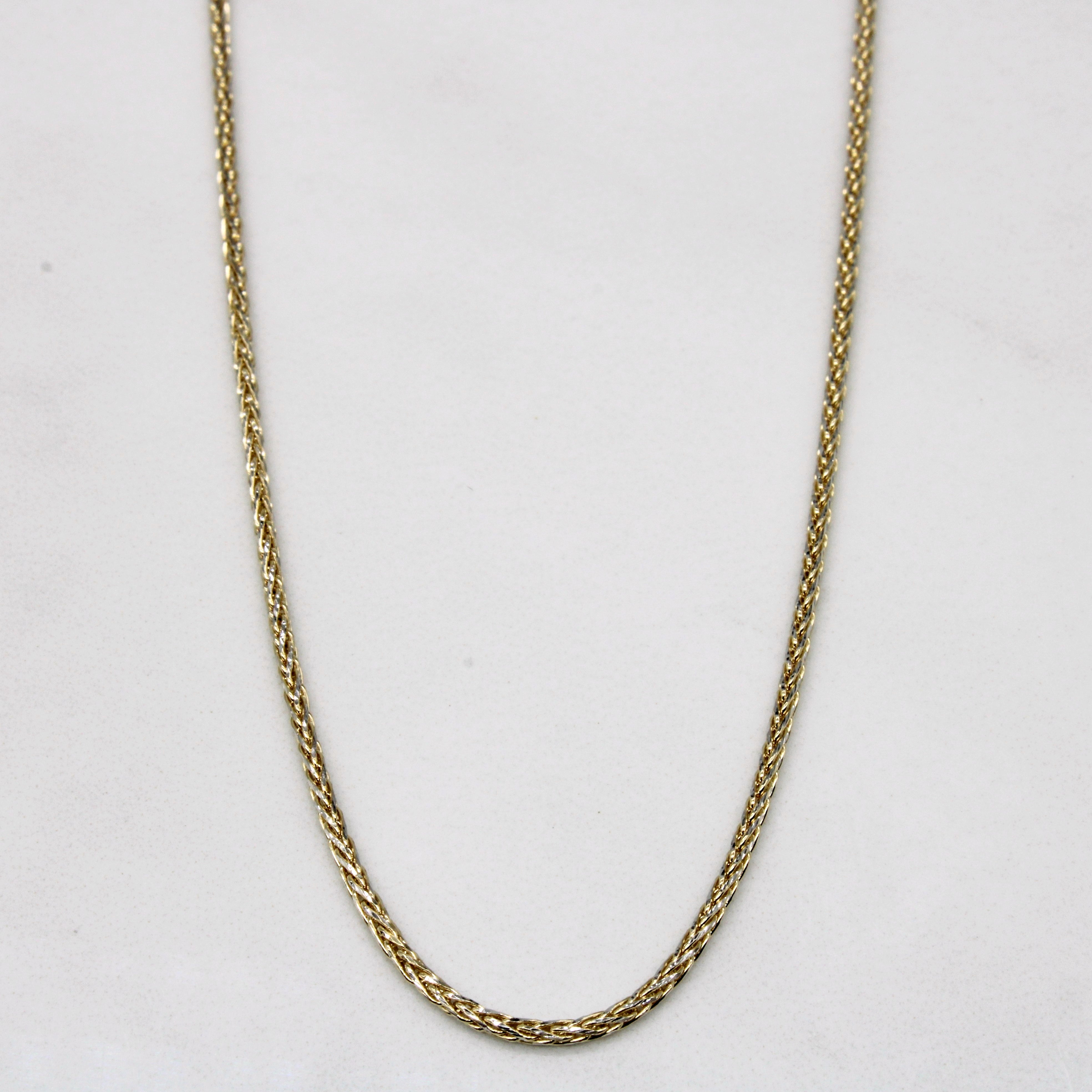 Italian 10k Yellow Gold Wheat Chain | 16" |