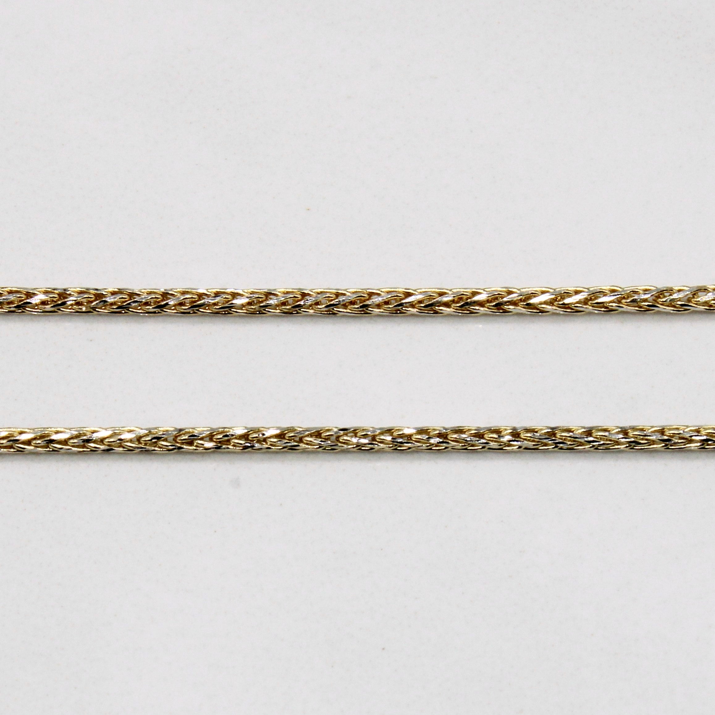 Italian 10k Yellow Gold Wheat Chain | 16" |