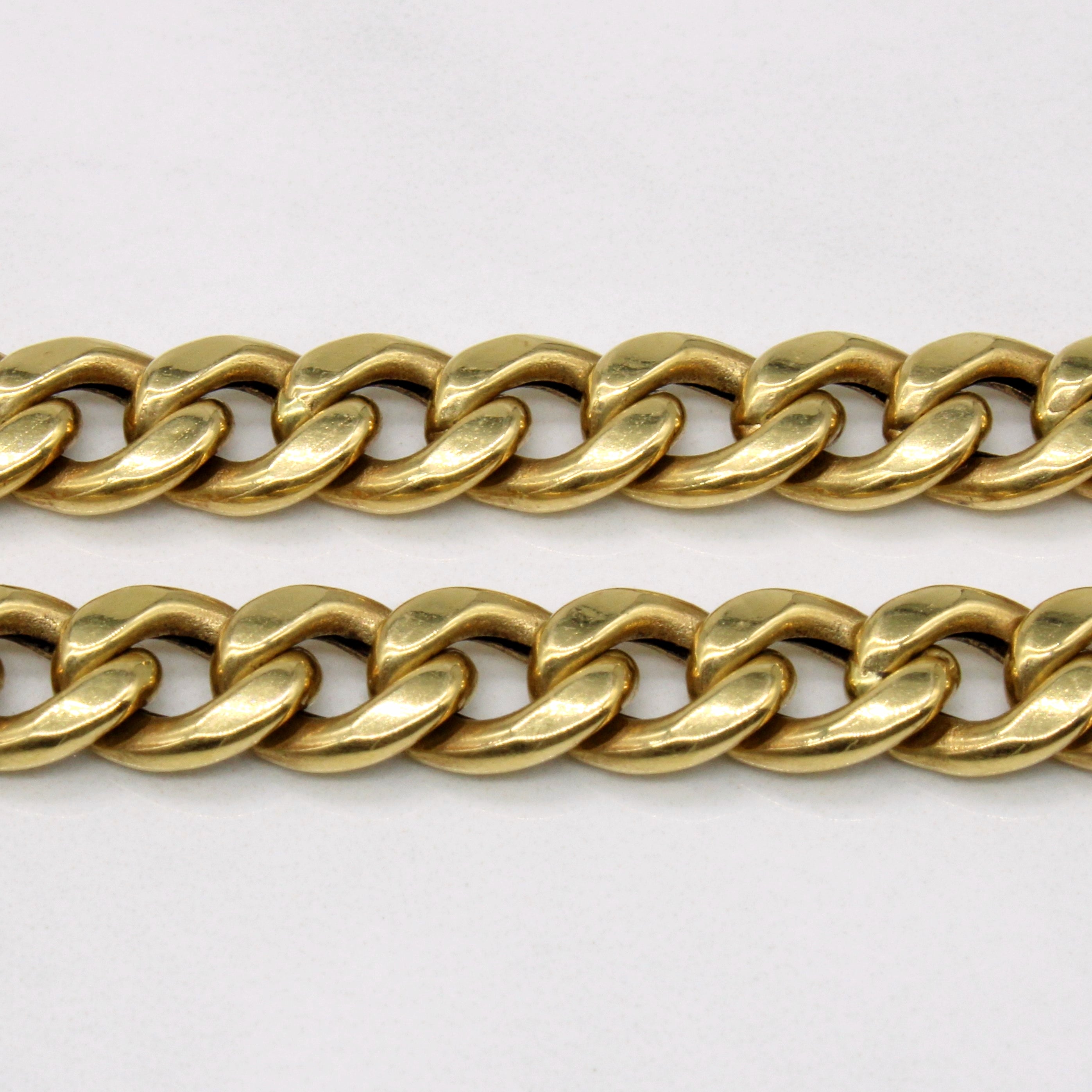 18k Yellow Gold Curb Link Chain | 24" |