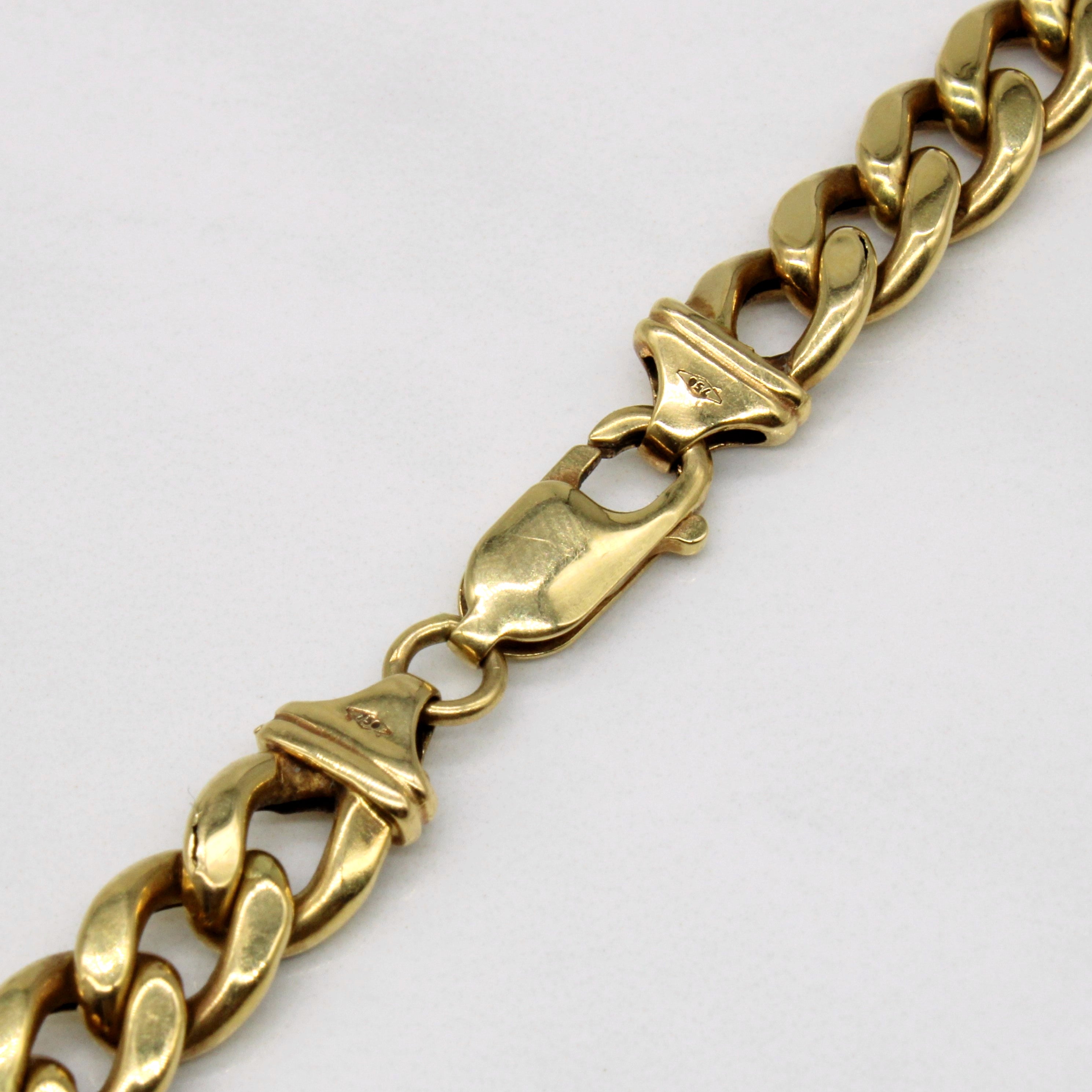 18k Yellow Gold Curb Link Chain | 24" |