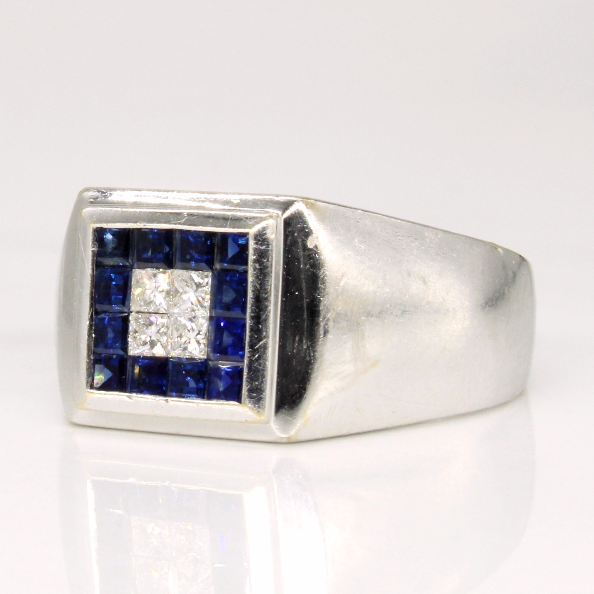 Sapphire & Diamond Cluster Ring | 3.36ctw, 1.00ctw | SZ 8.75 |