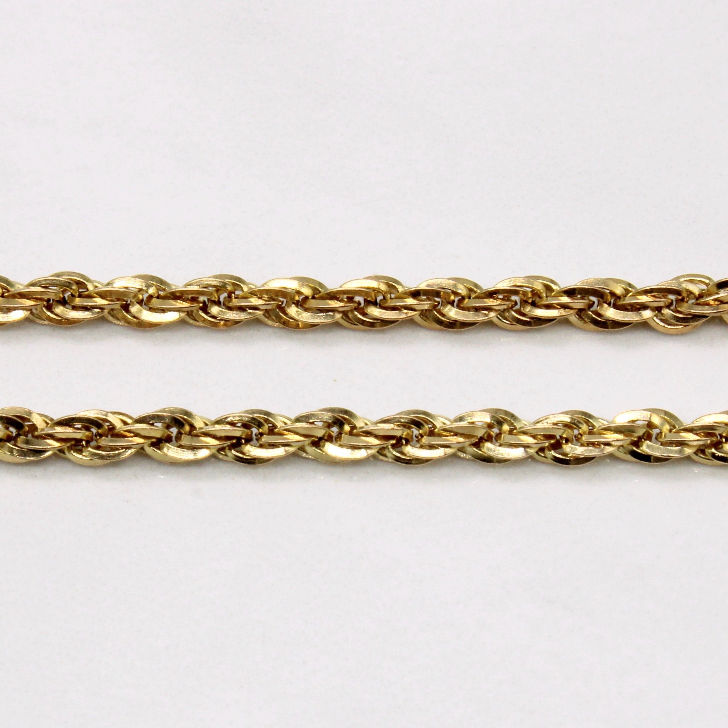 Italian 14k Yellow Gold Rope Chain | 24" |