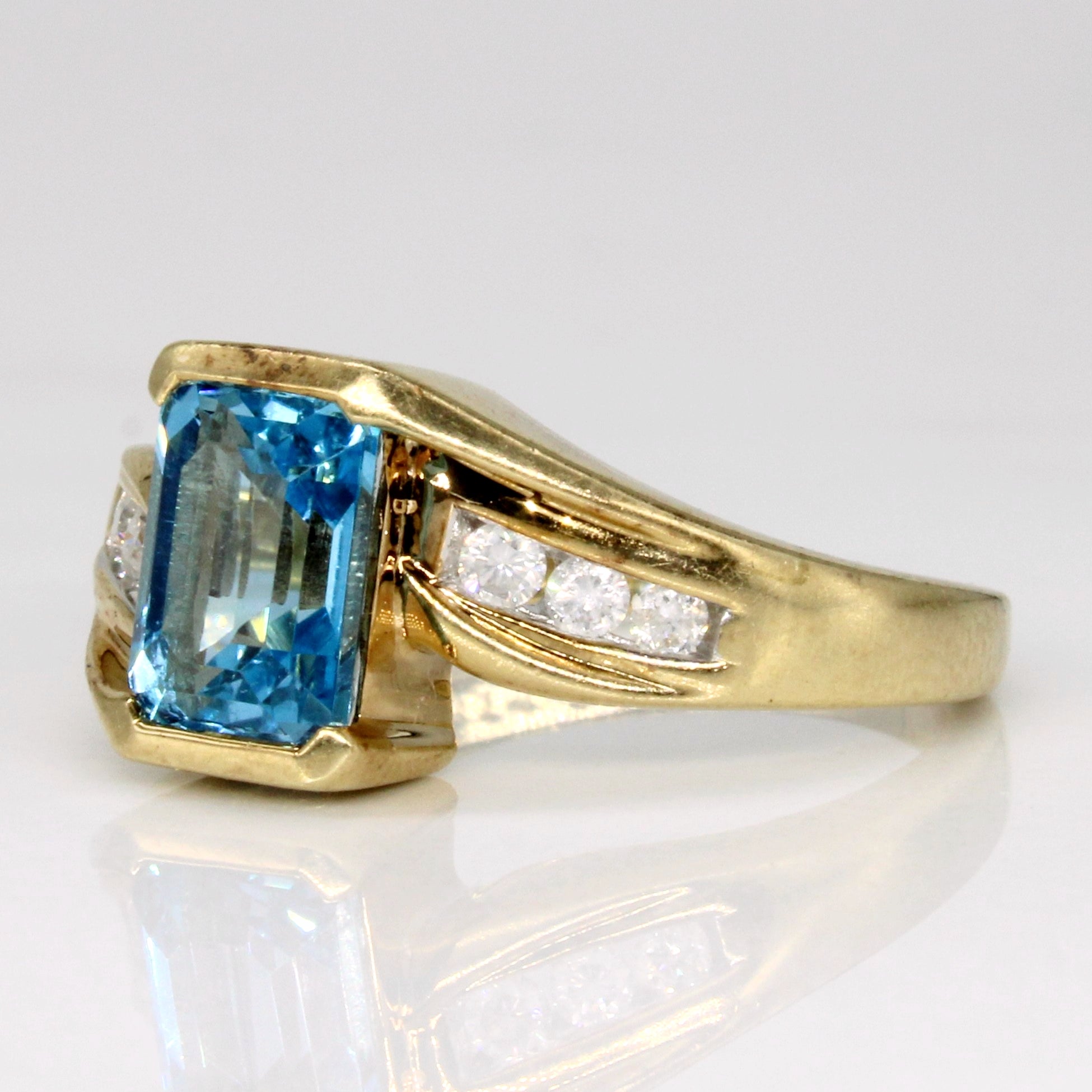 Topaz & Diamond Ring | 2.10ct, 0.20ctw | SZ 7 |