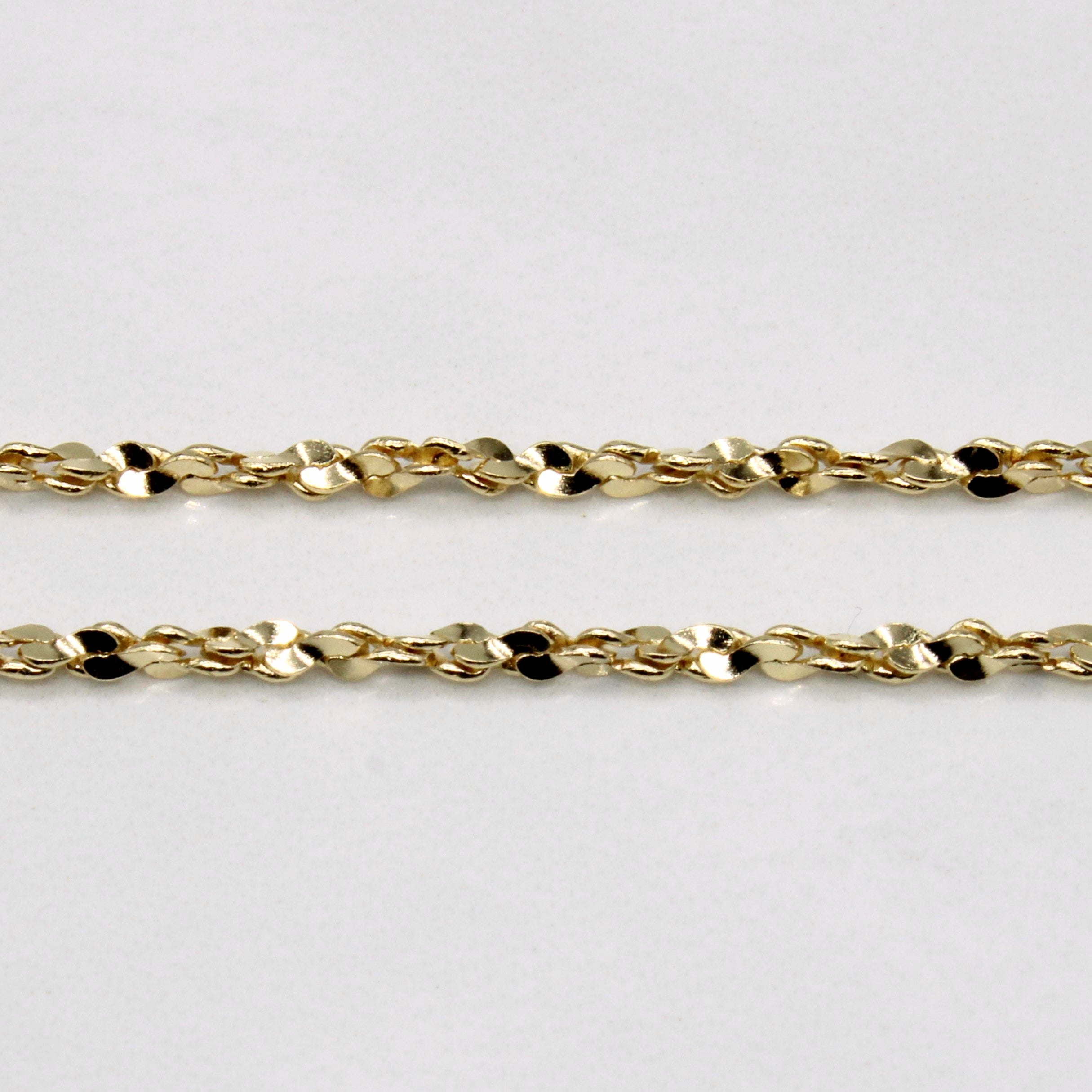 10k Yellow Gold Nugget Chain | 20" |