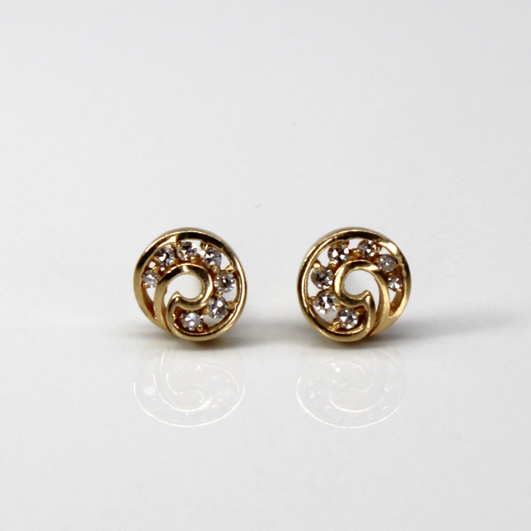 Channel Diamond Stud Earrings | 0.17ctw |