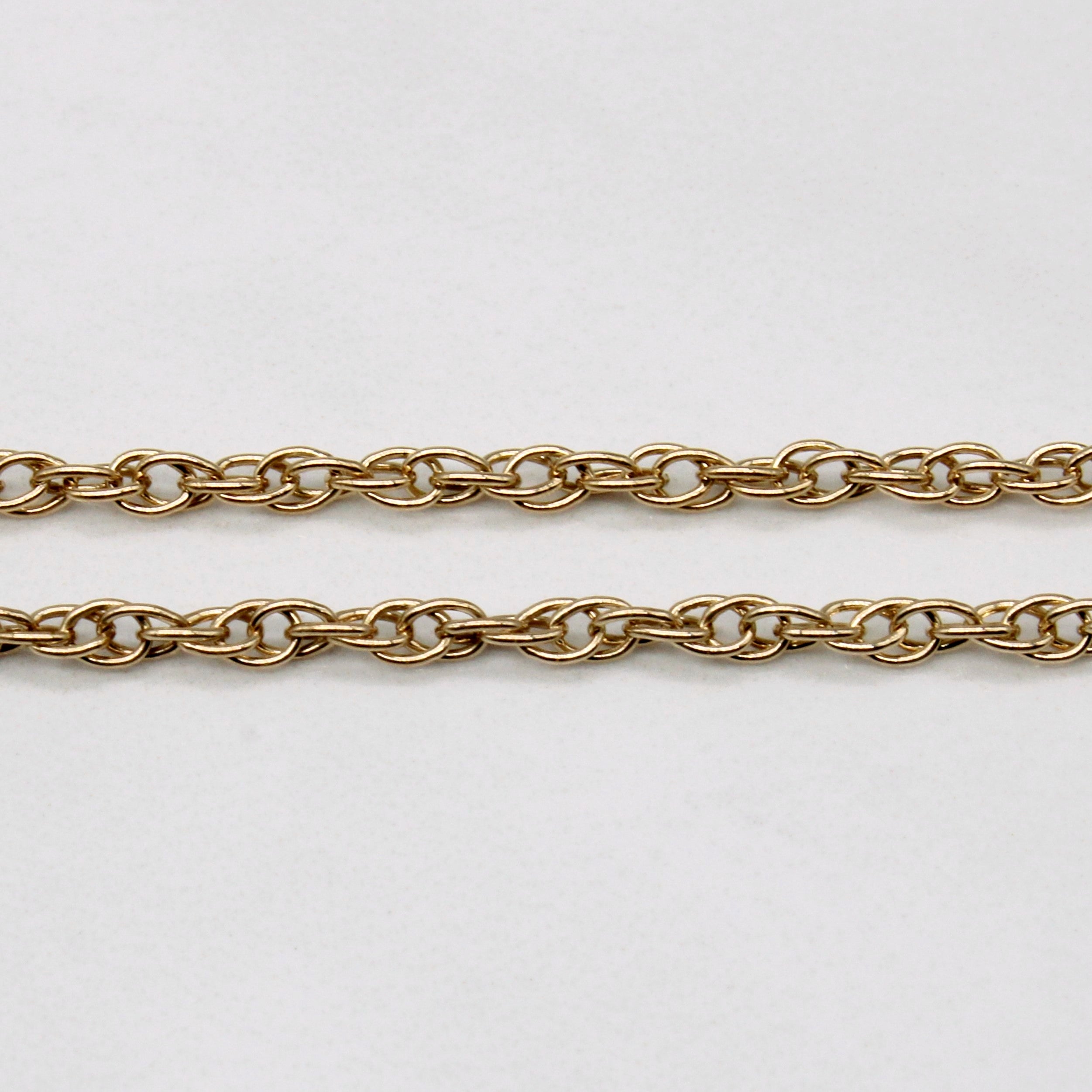 10k Yellow Gold Rope Chain | 20" |