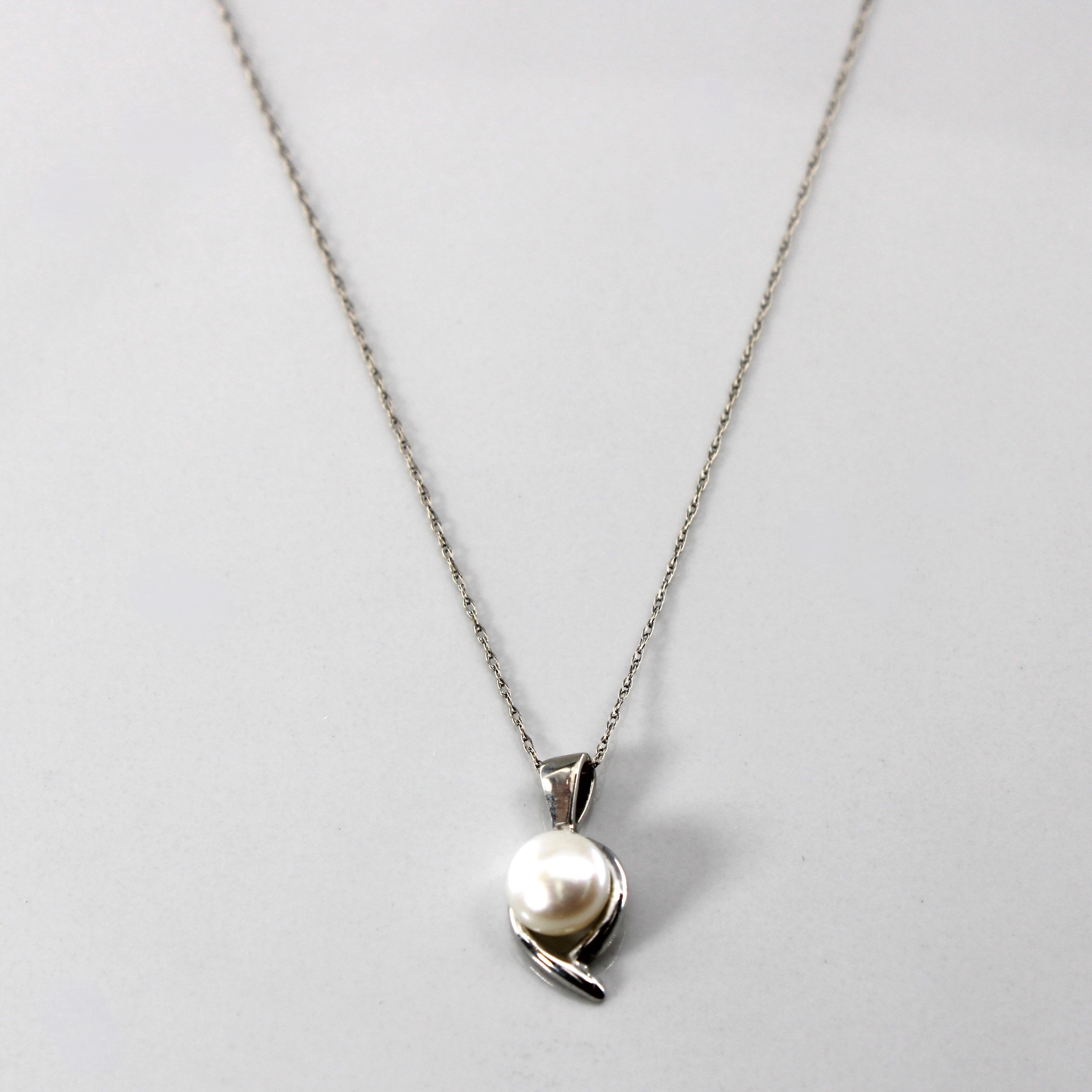Collier pendentif perle | 18" |