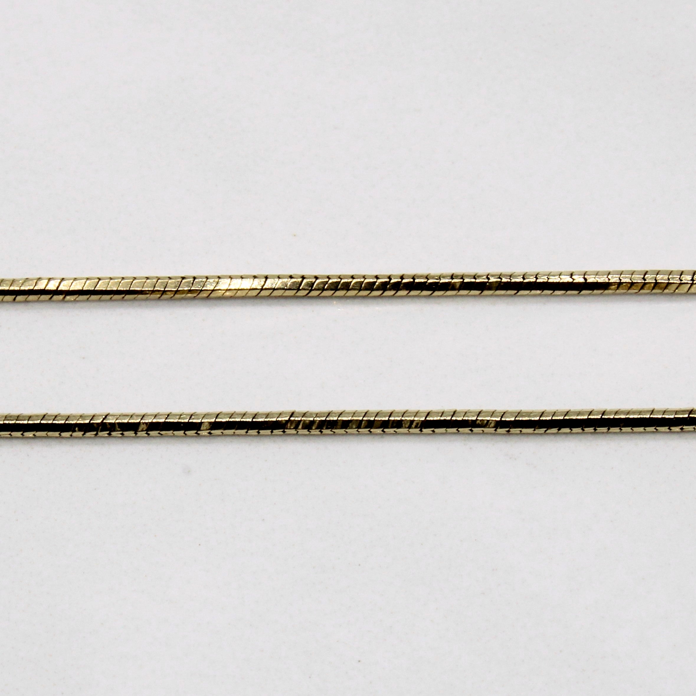 10k Yellow Gold Tube Link Chain | 18" |