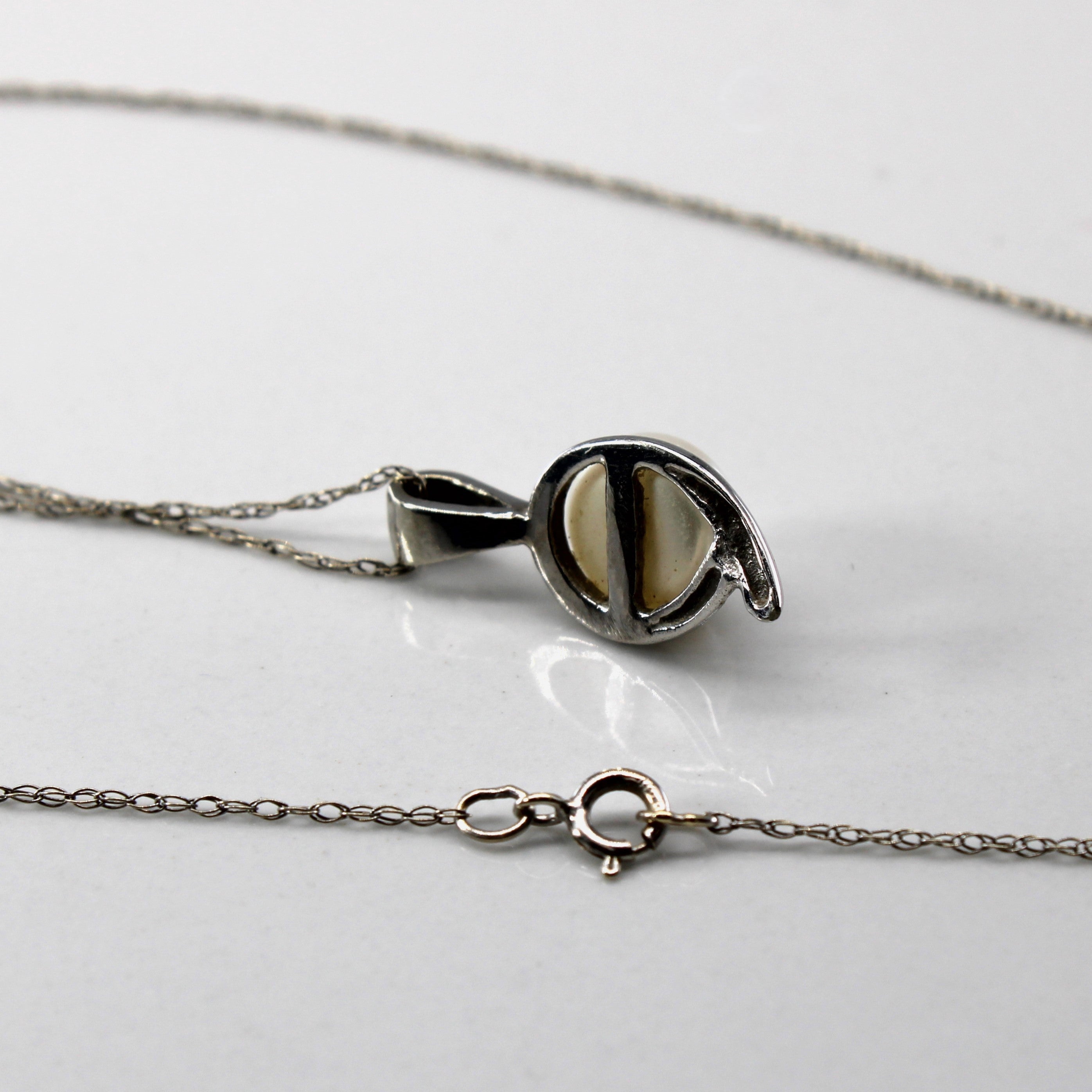 Collier pendentif perle | 18" |
