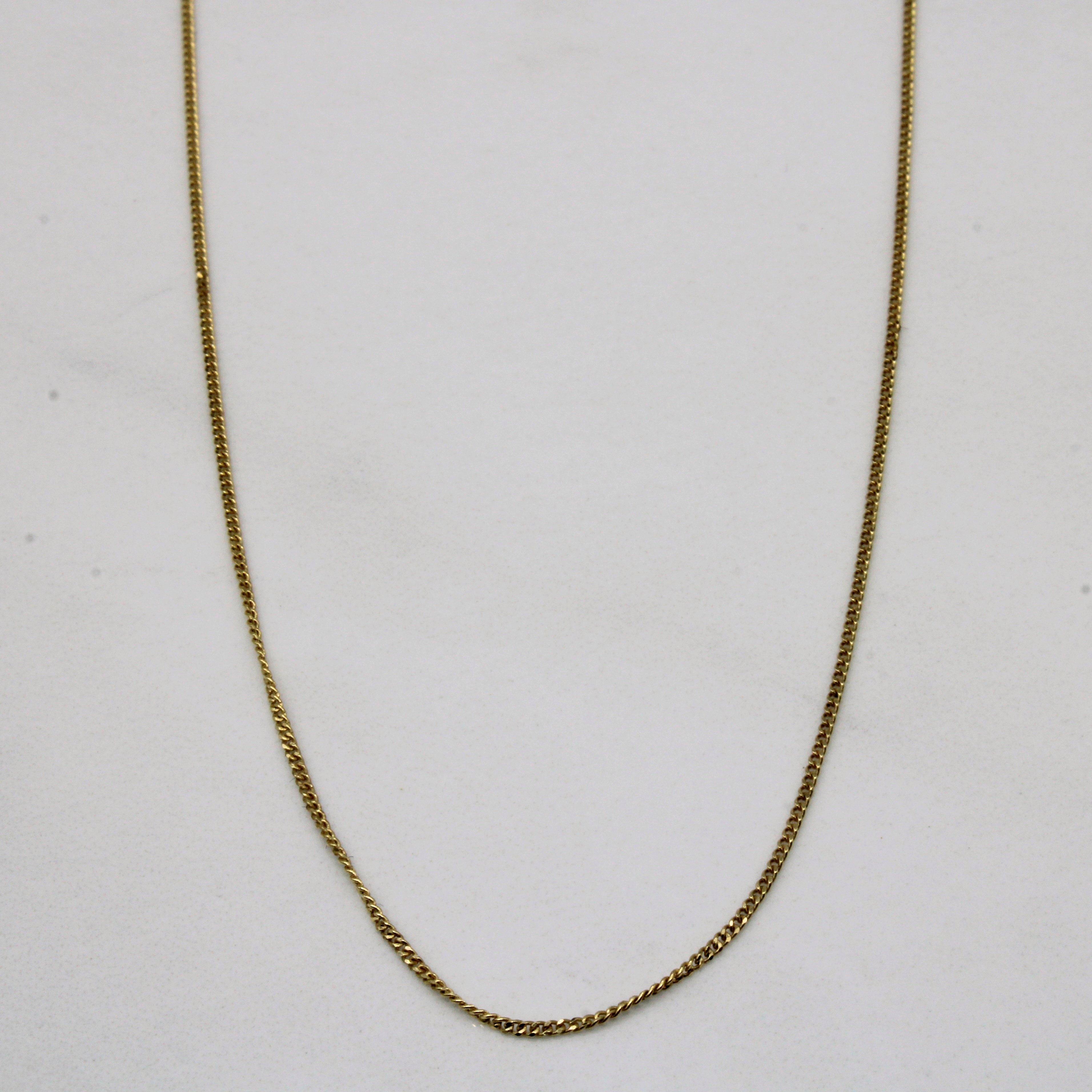 18k Yellow Gold Choker | 14" |