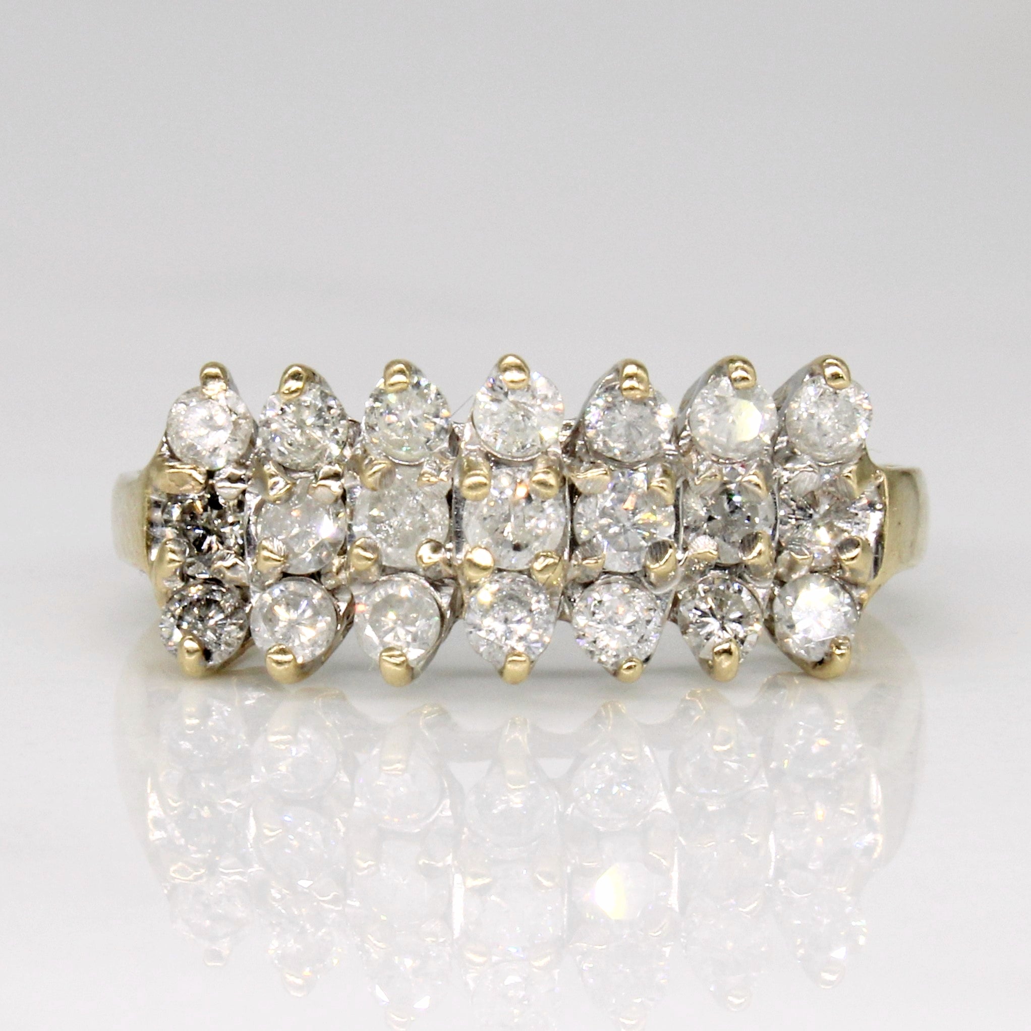 Diamond Cocktail Ring | 1.00ctw | SZ 7.25 |