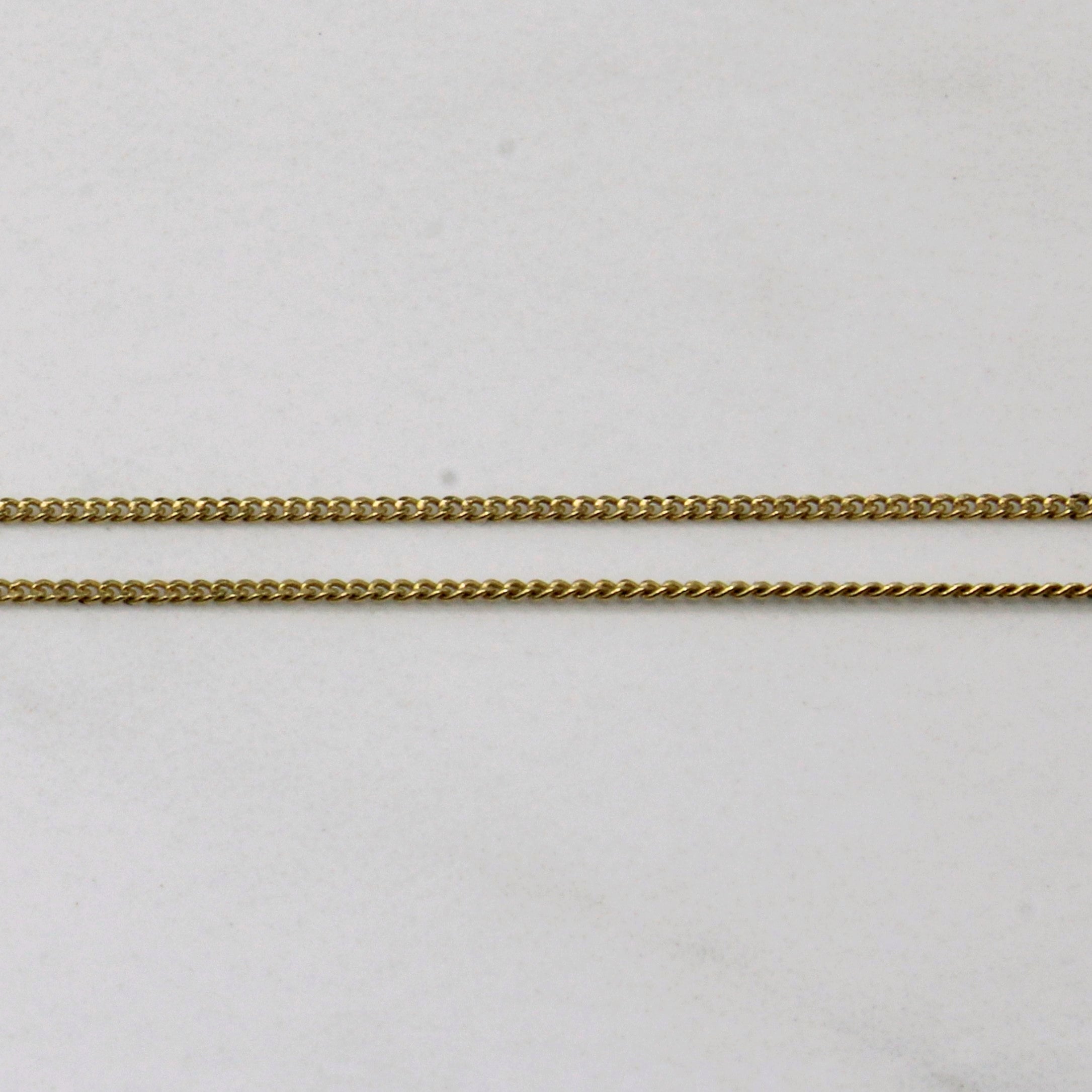 18k Yellow Gold Choker | 14" |