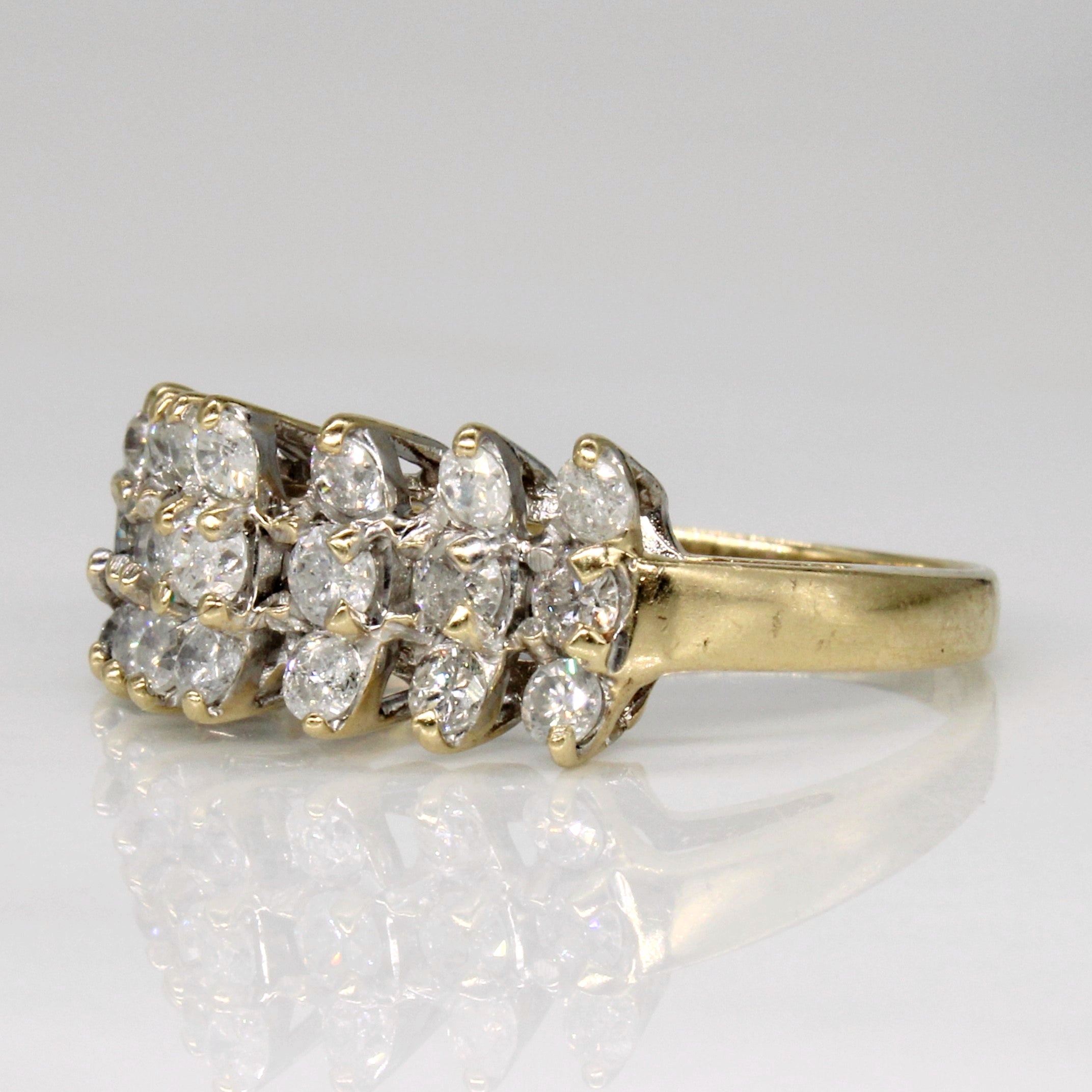 Diamond Cocktail Ring | 1.00ctw | SZ 7.25 |