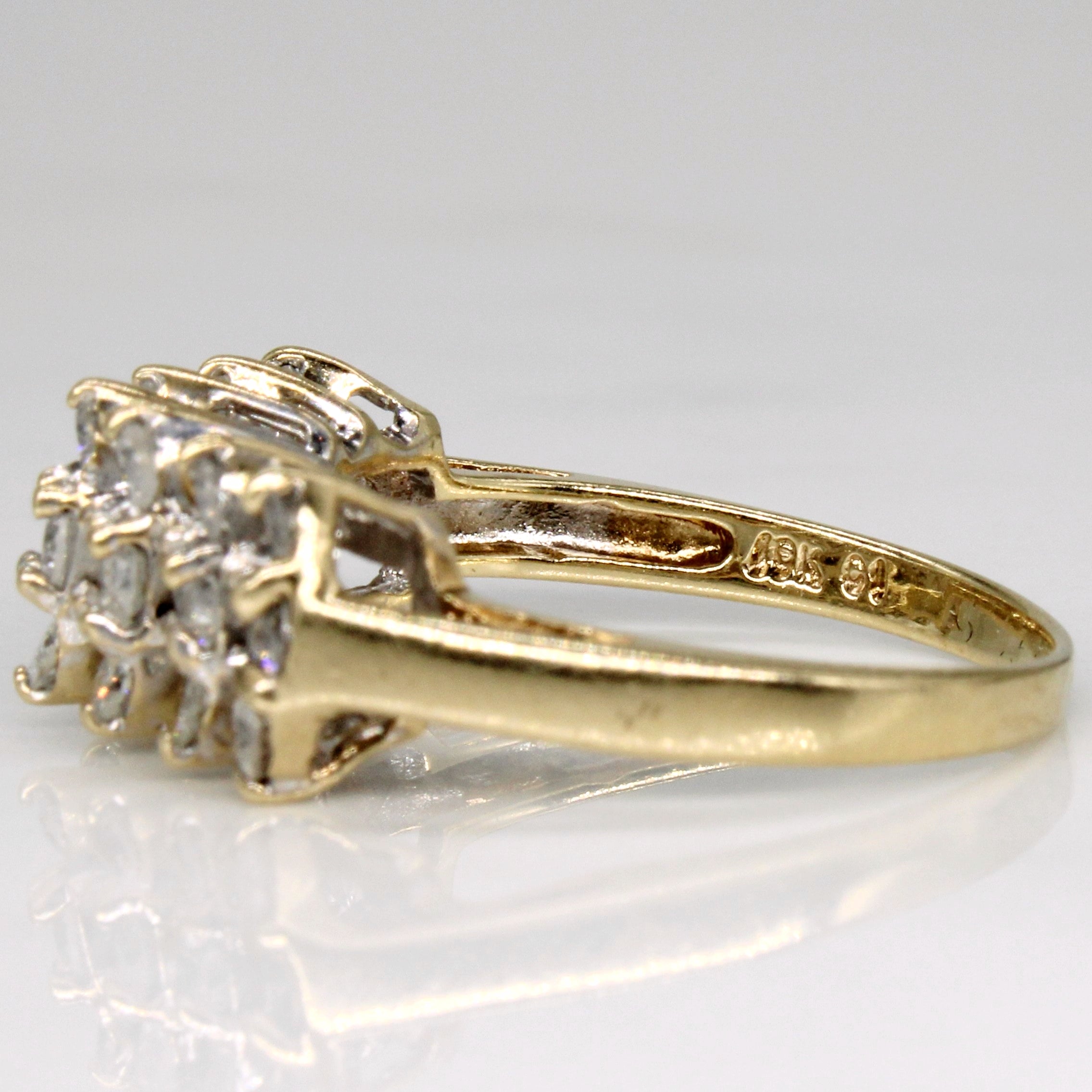 Diamond Cocktail Ring | 1.00ctw | SZ 7.25 |
