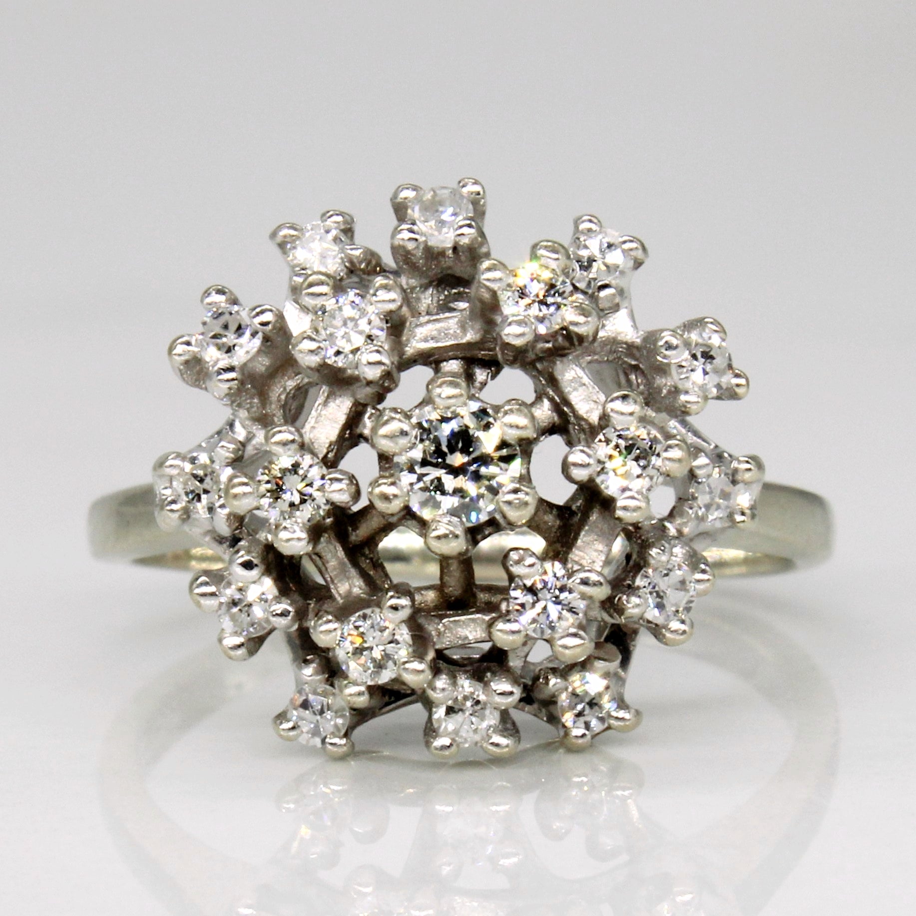 Diamond Cocktail Ring | 0.37ctw | SZ 6.5 |