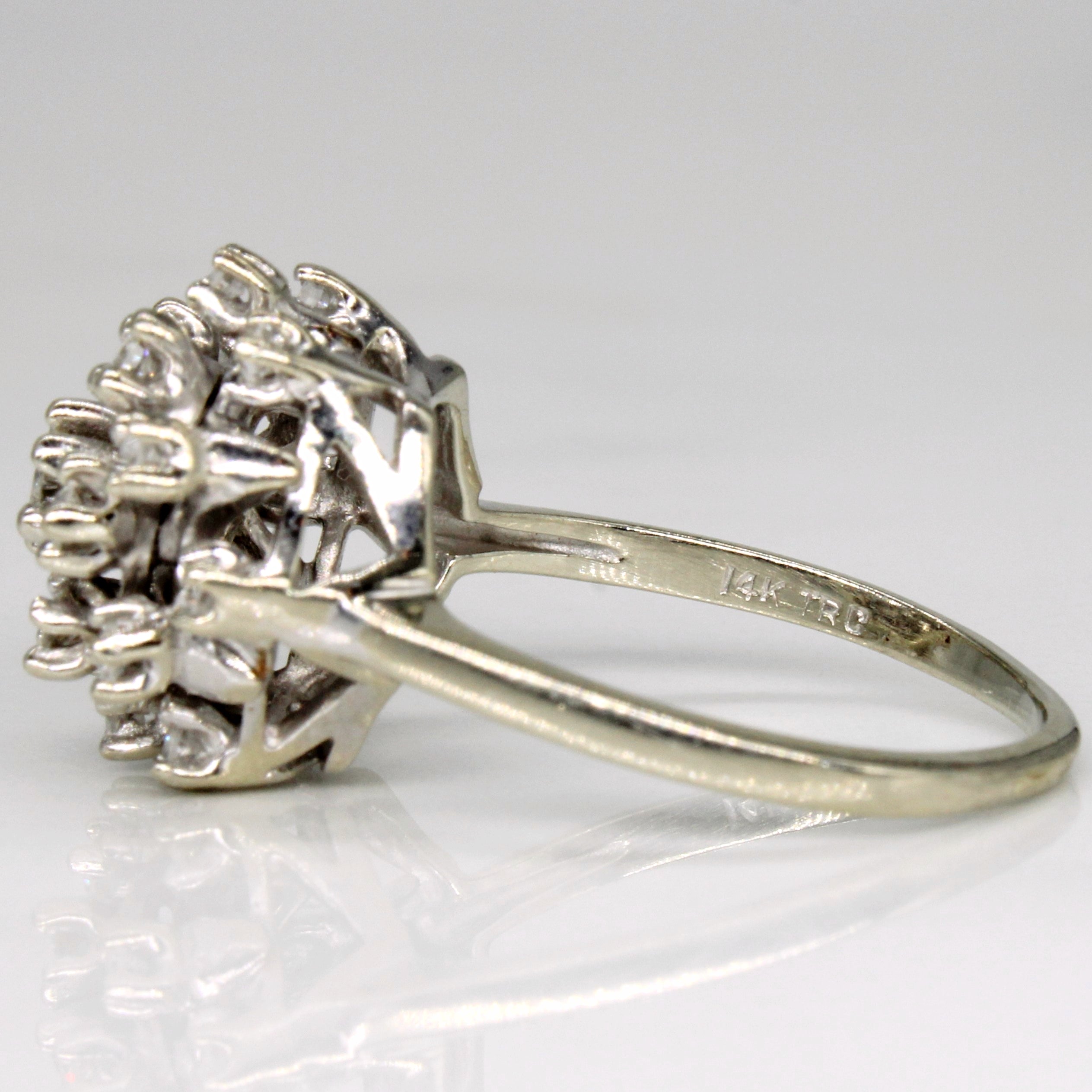 Diamond Cocktail Ring | 0.37ctw | SZ 6.5 |