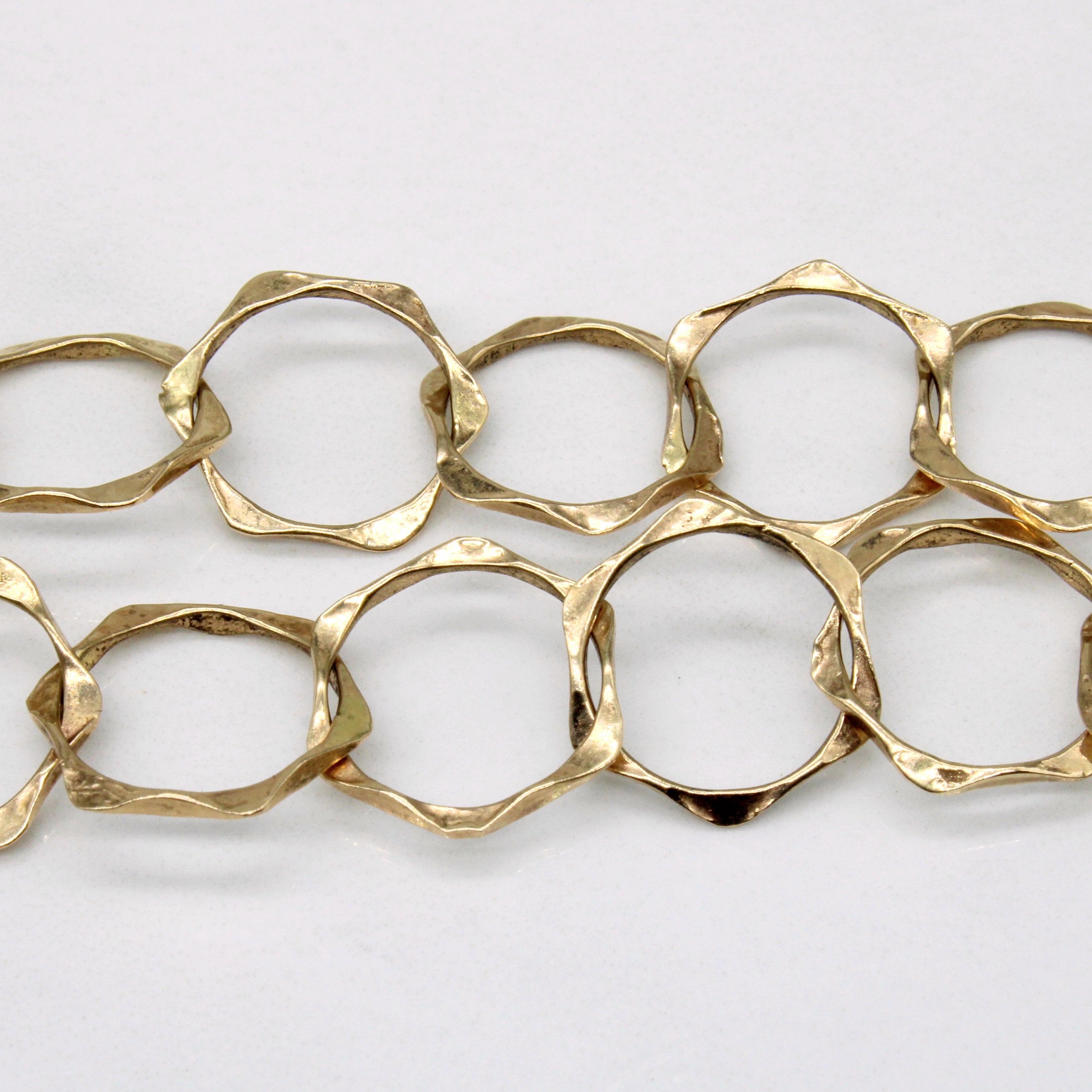 14k Yellow Gold Circle Link Chain | 28" |