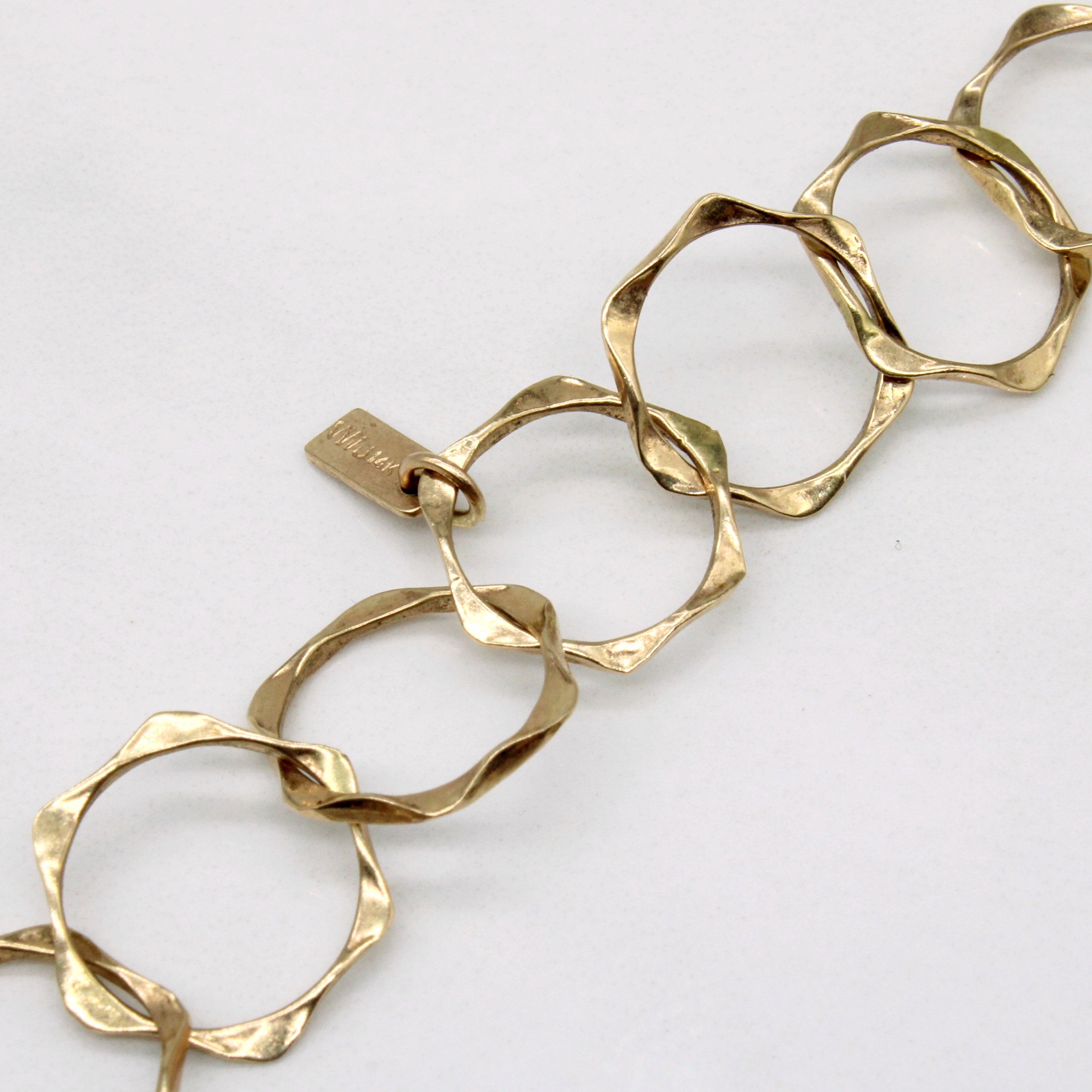 14k Yellow Gold Circle Link Chain | 28" |