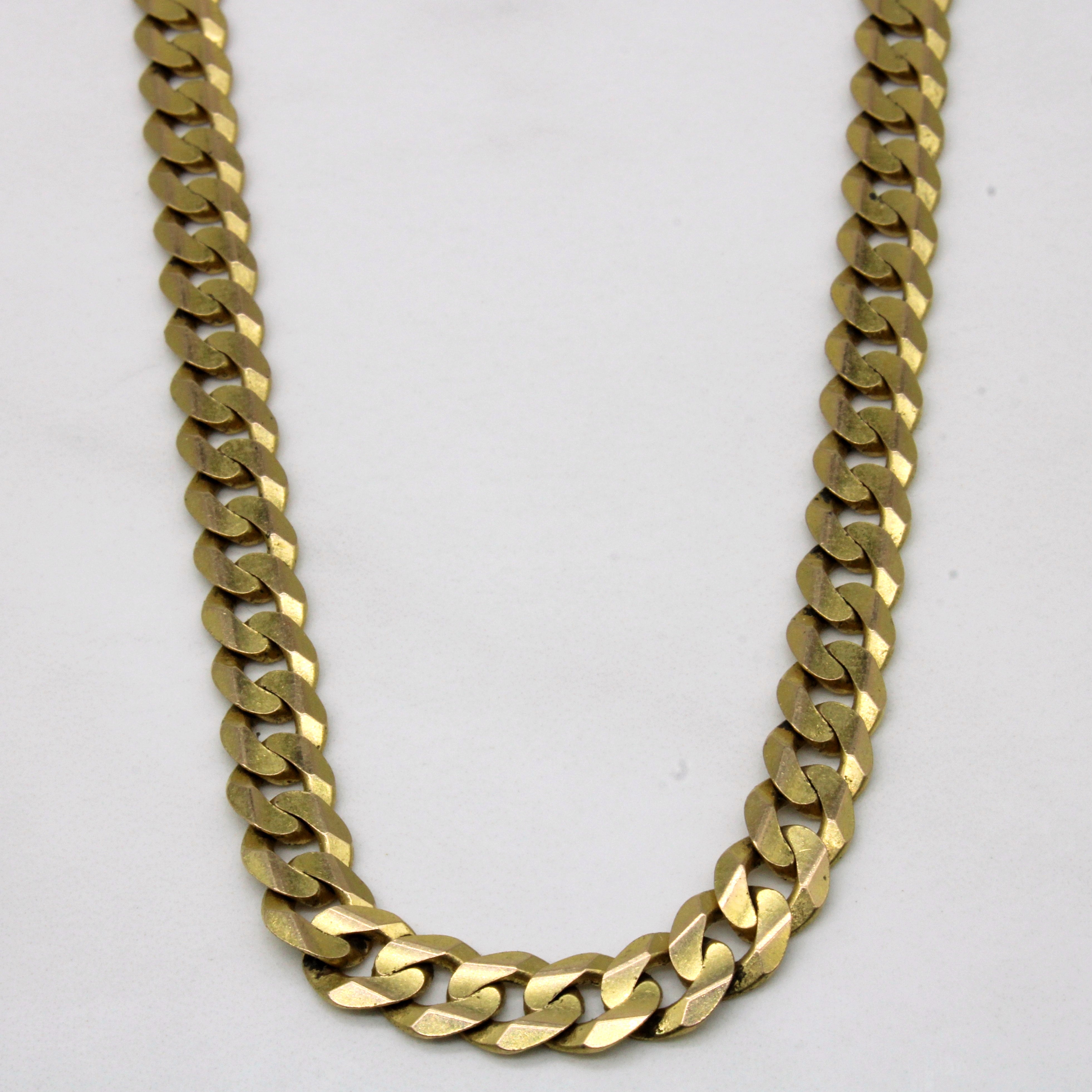 10k Yellow Gold Cuban Link Chain | 22" |