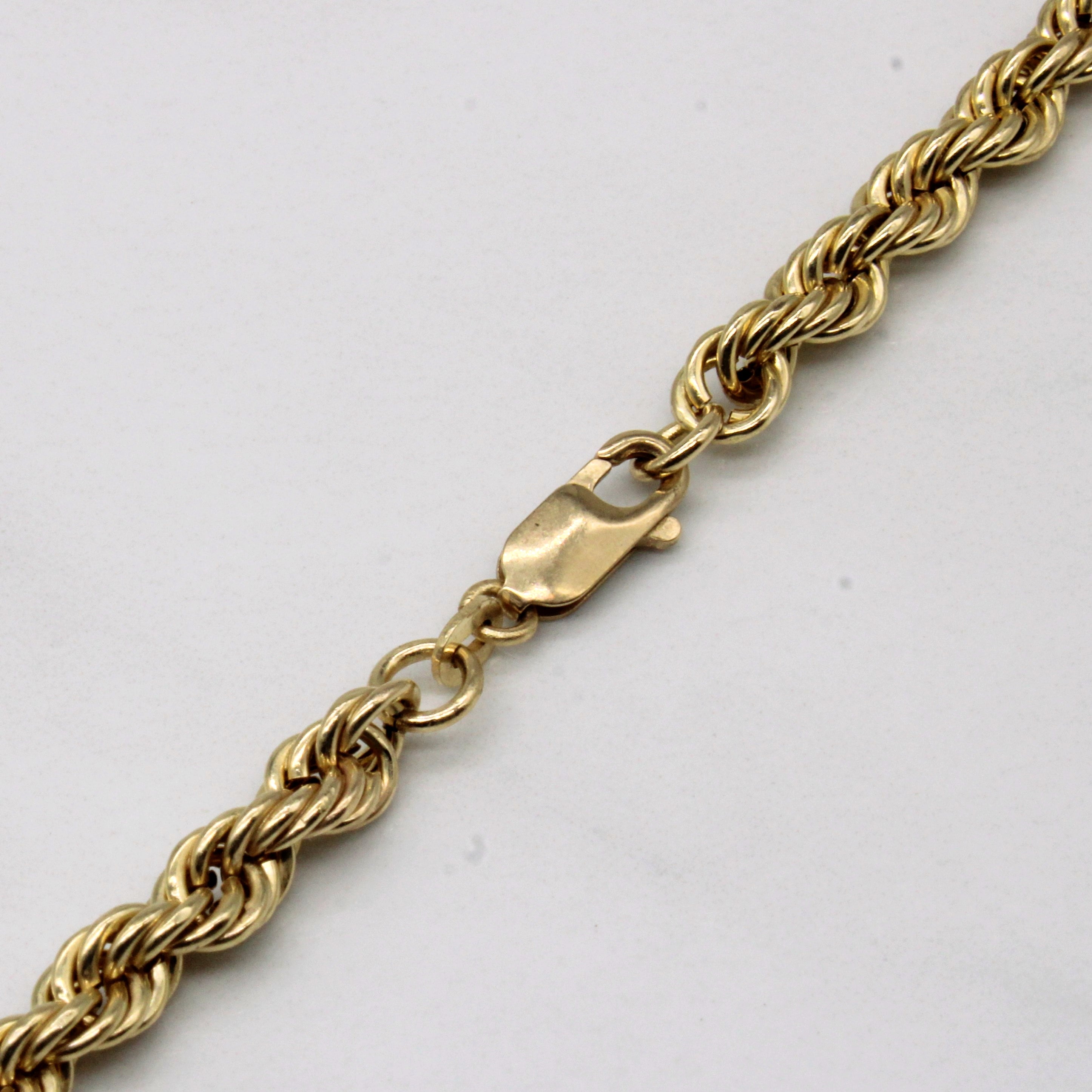 10k Yellow Gold Rope Chain | 24" |