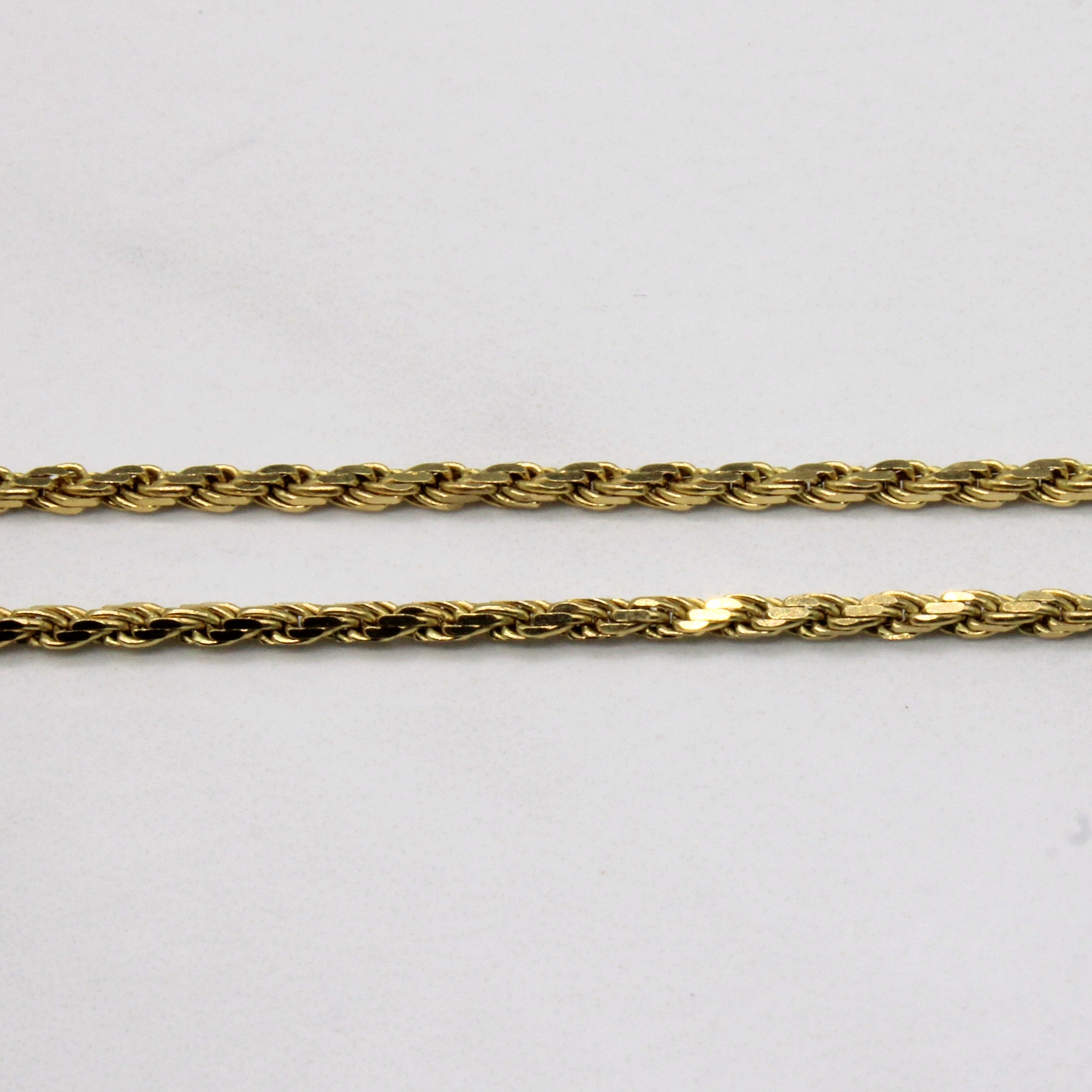 18k Yellow Gold Rope Chain | 24" |