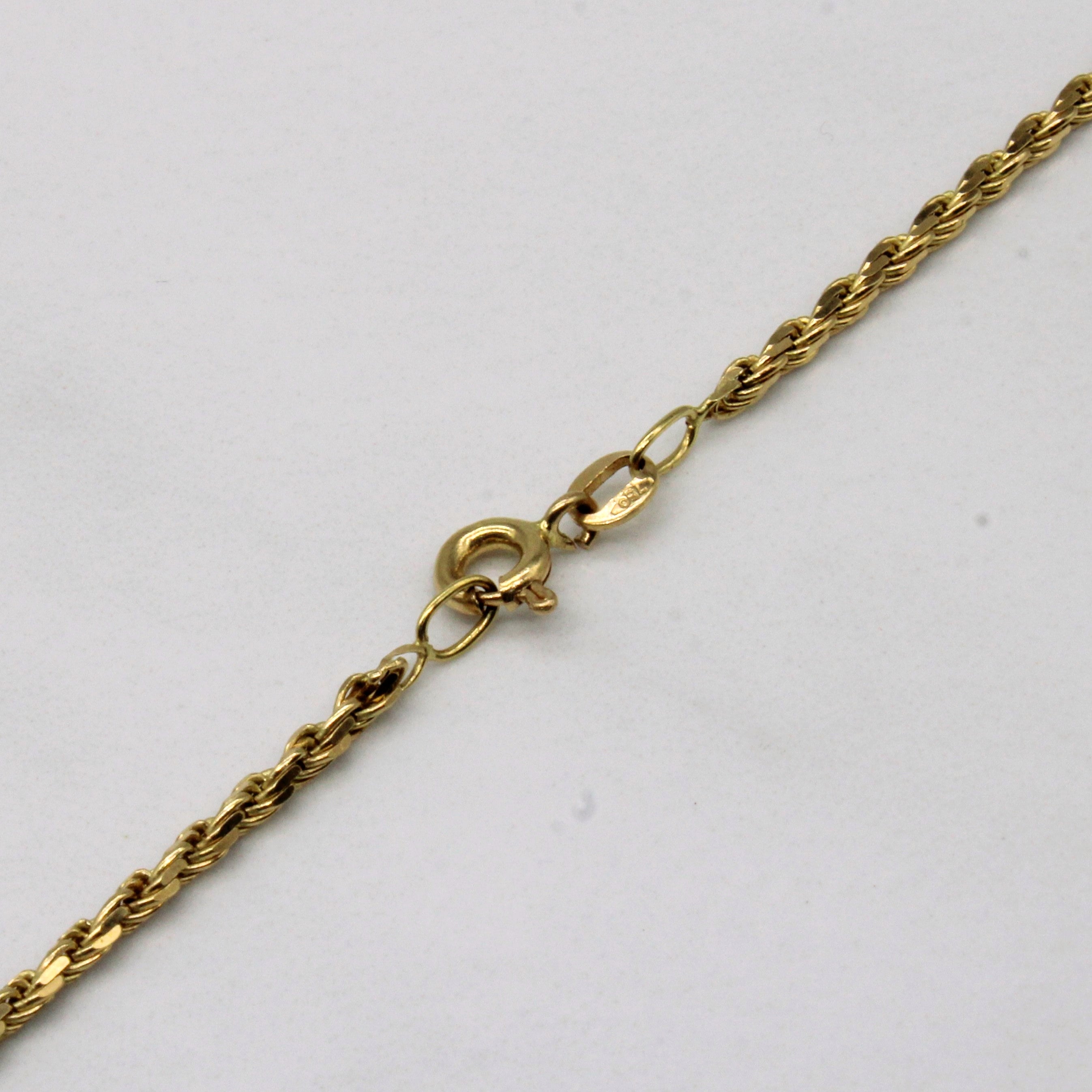 18k Yellow Gold Rope Chain | 24" |