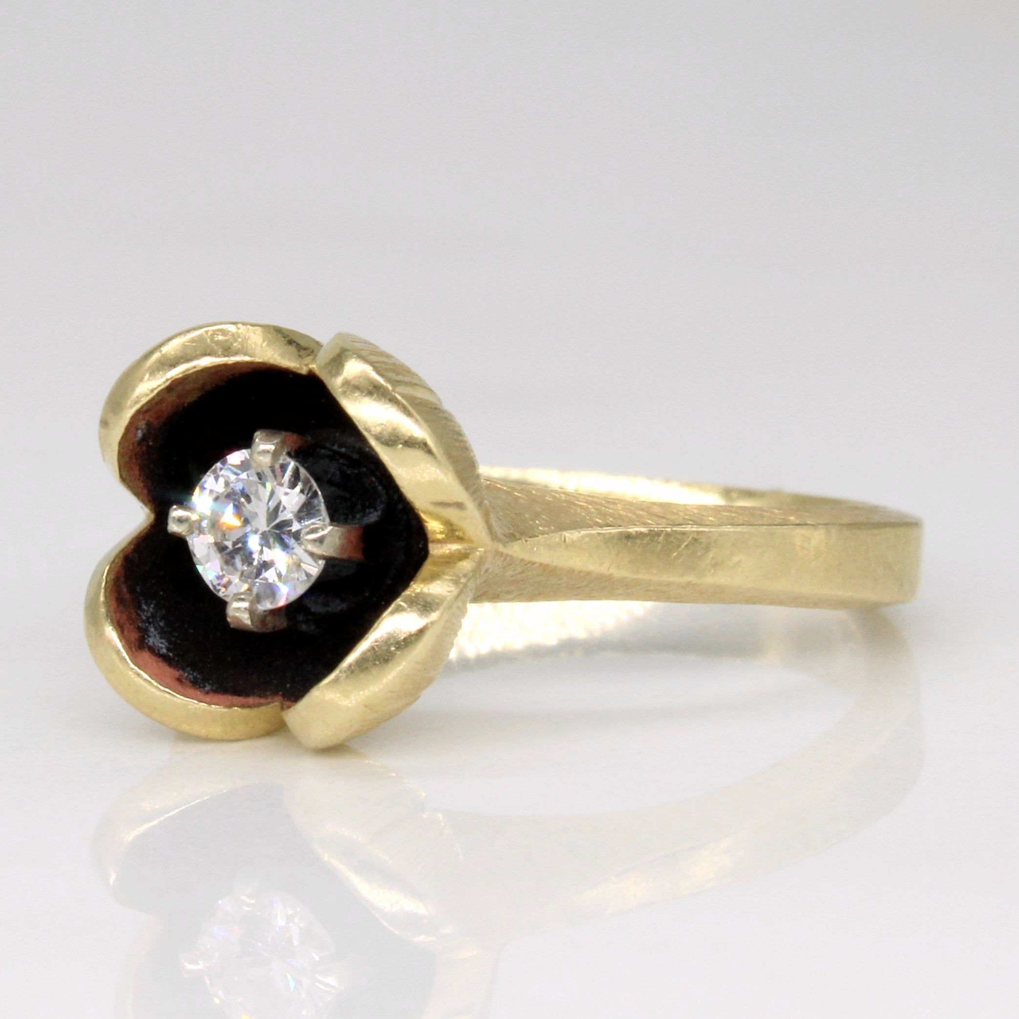 Bague Fleur en Diamant | 0,20 ct | Taille 5,5 |