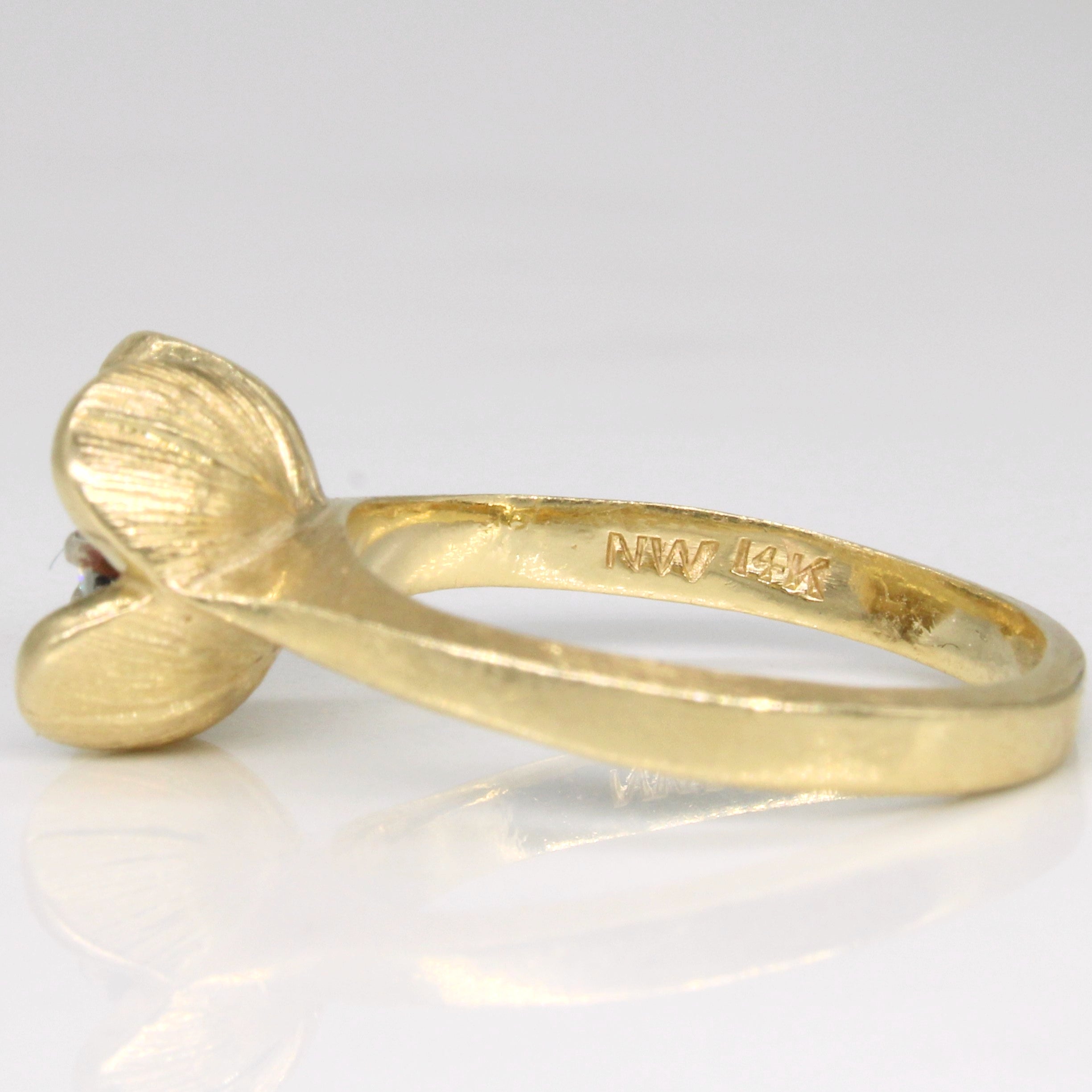 Bague Fleur en Diamant | 0,20 ct | Taille 5,5 |