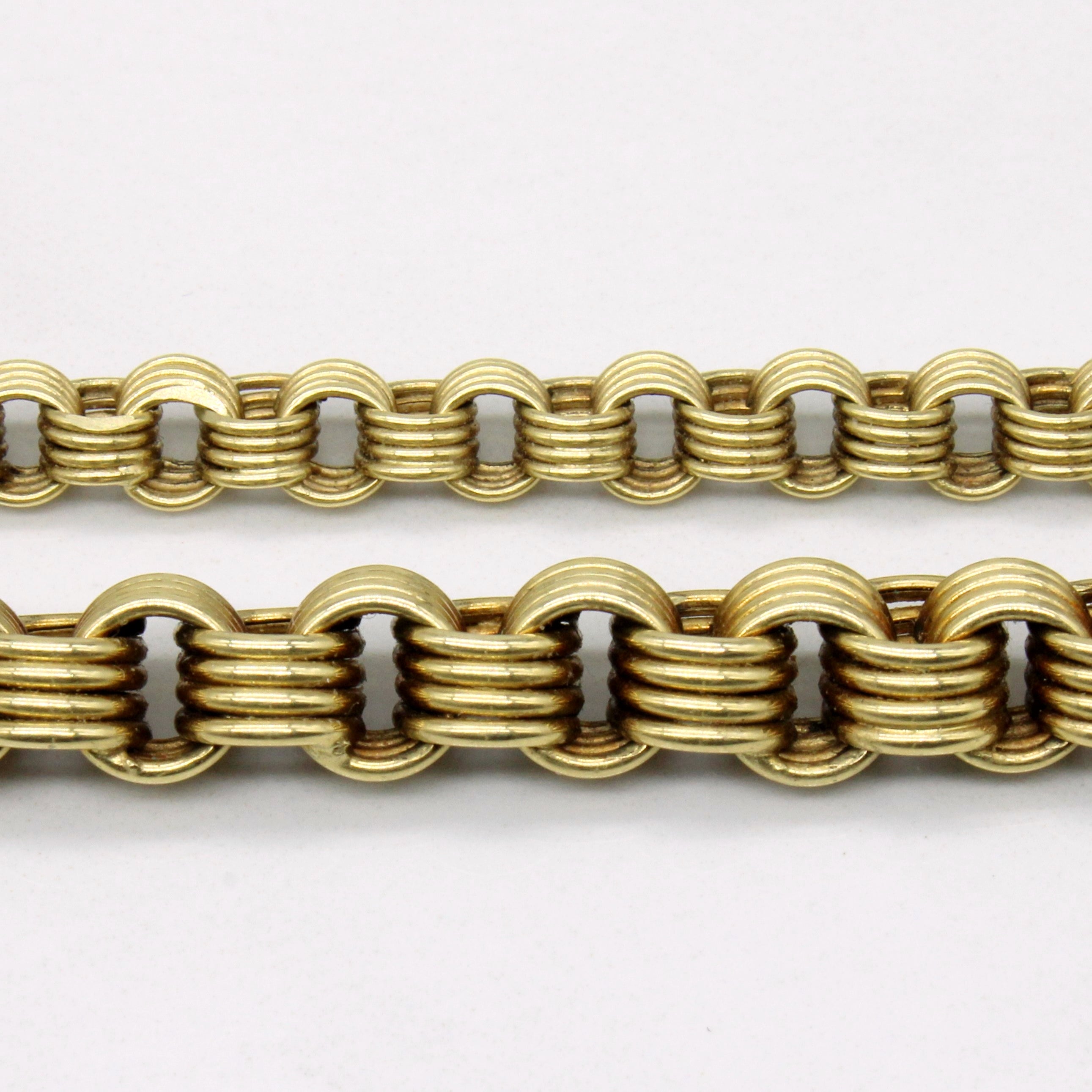 14k Yellow Gold Unique Link Chain | 17" |