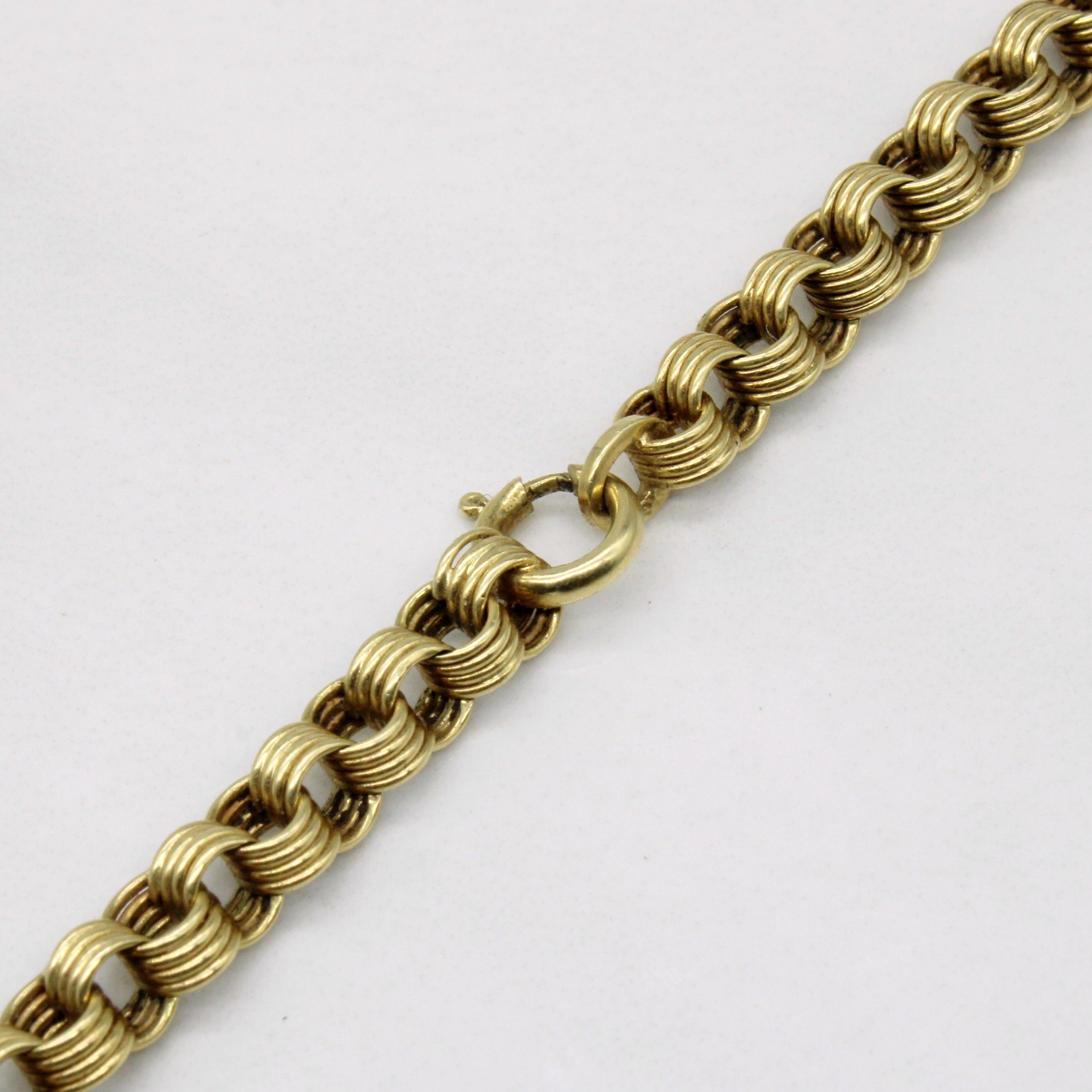 14k Yellow Gold Unique Link Chain | 17" |