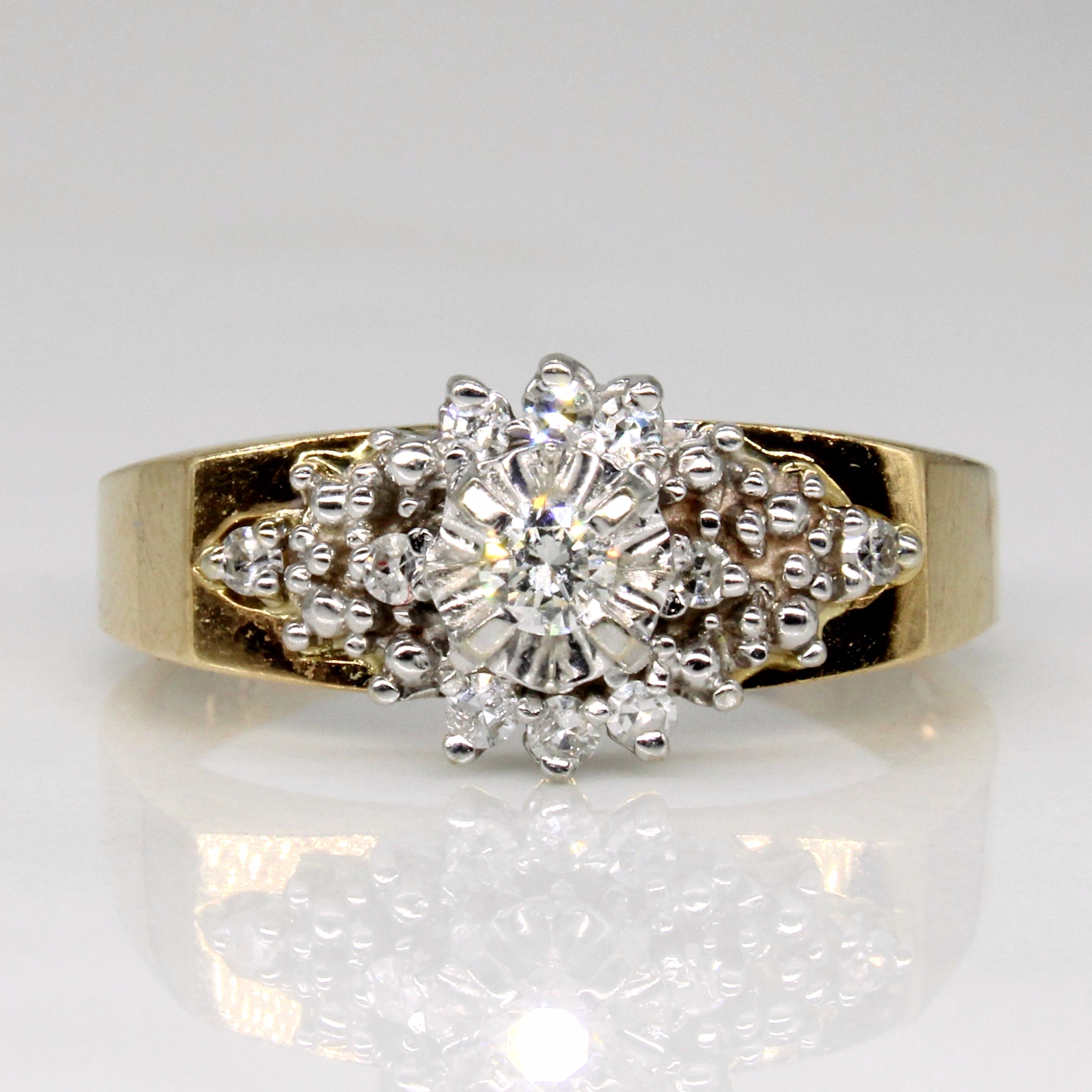 Diamond Cocktail Ring | 0.19ctw | SZ 8.5 |