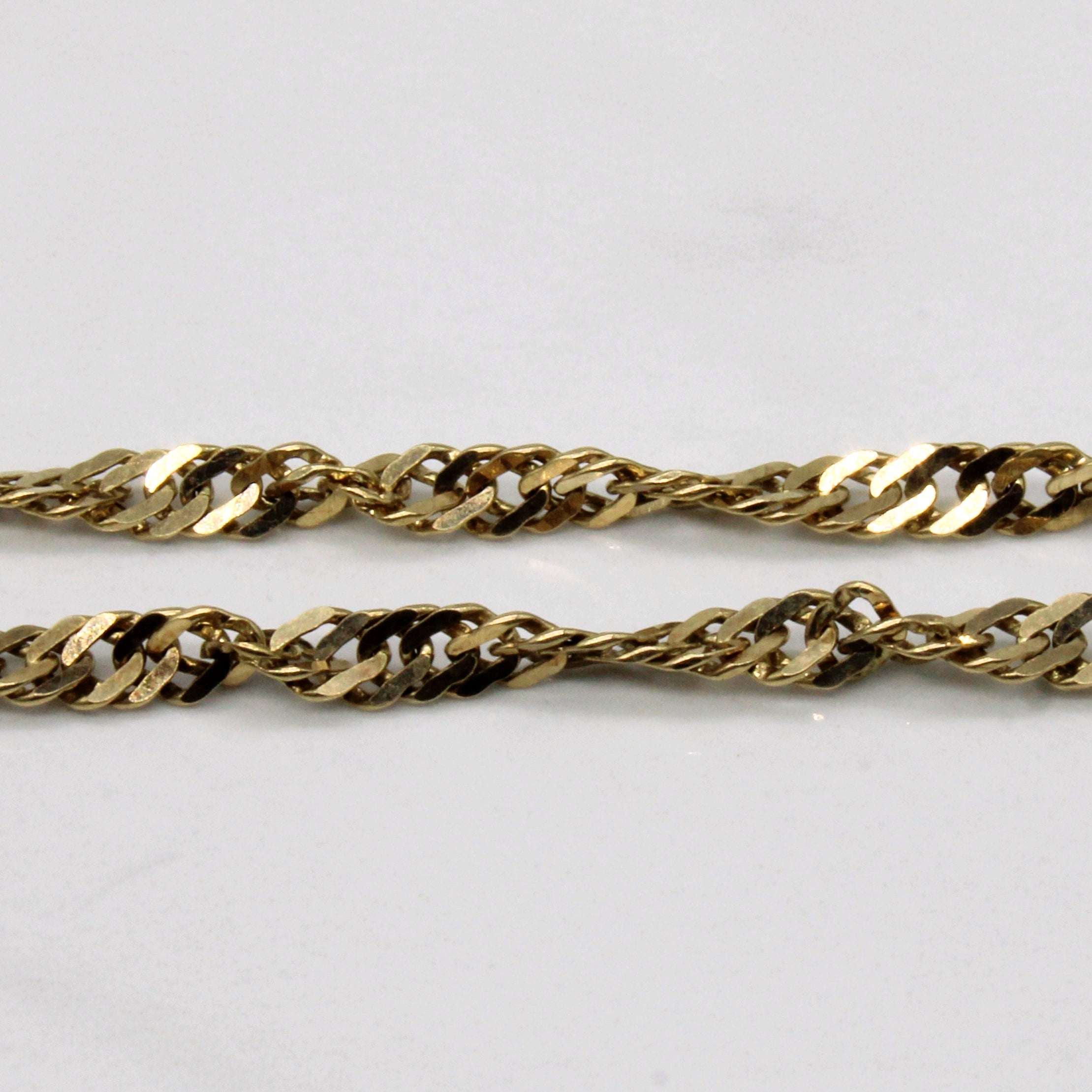 10k Yellow Gold Singapore Chain | 24" |